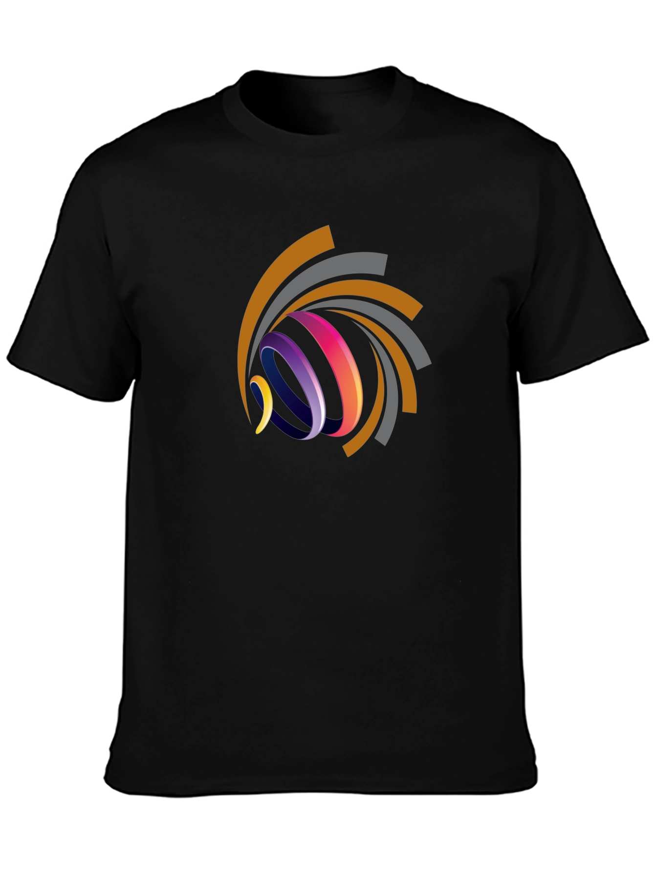 Abstract Swirl Graphic Tee - Modern Design