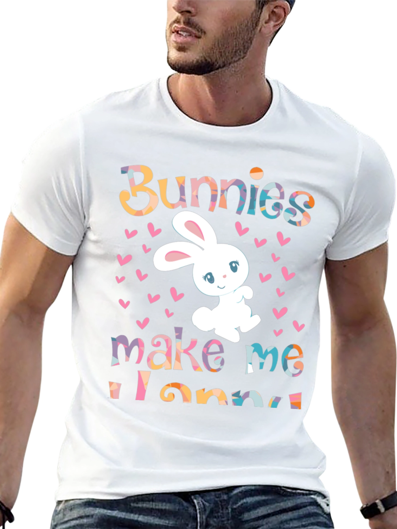 Easter Bunny Graphic Tee - Bunnies Make Me Hoppy