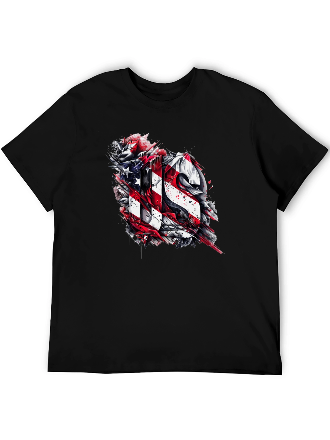 Patriotic US Graphic Print Tee