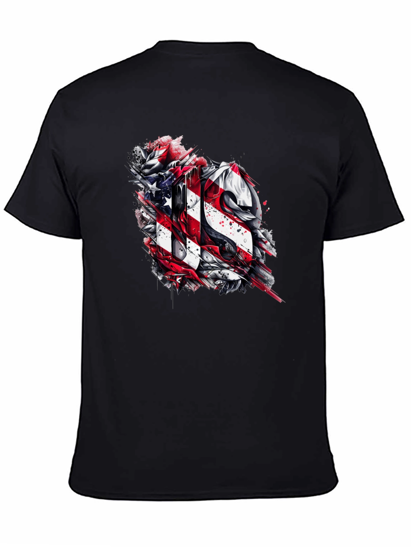 Patriotic US Graphic Print Tee