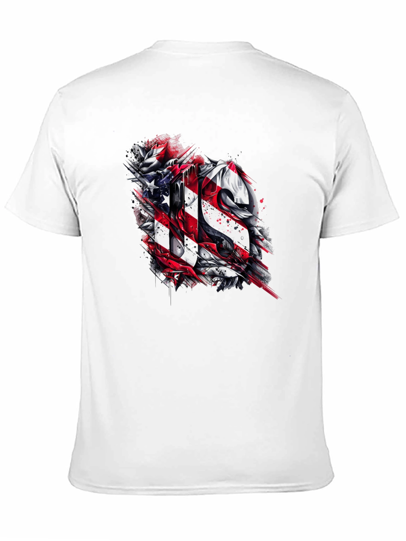 Patriotic US Graphic Print Tee