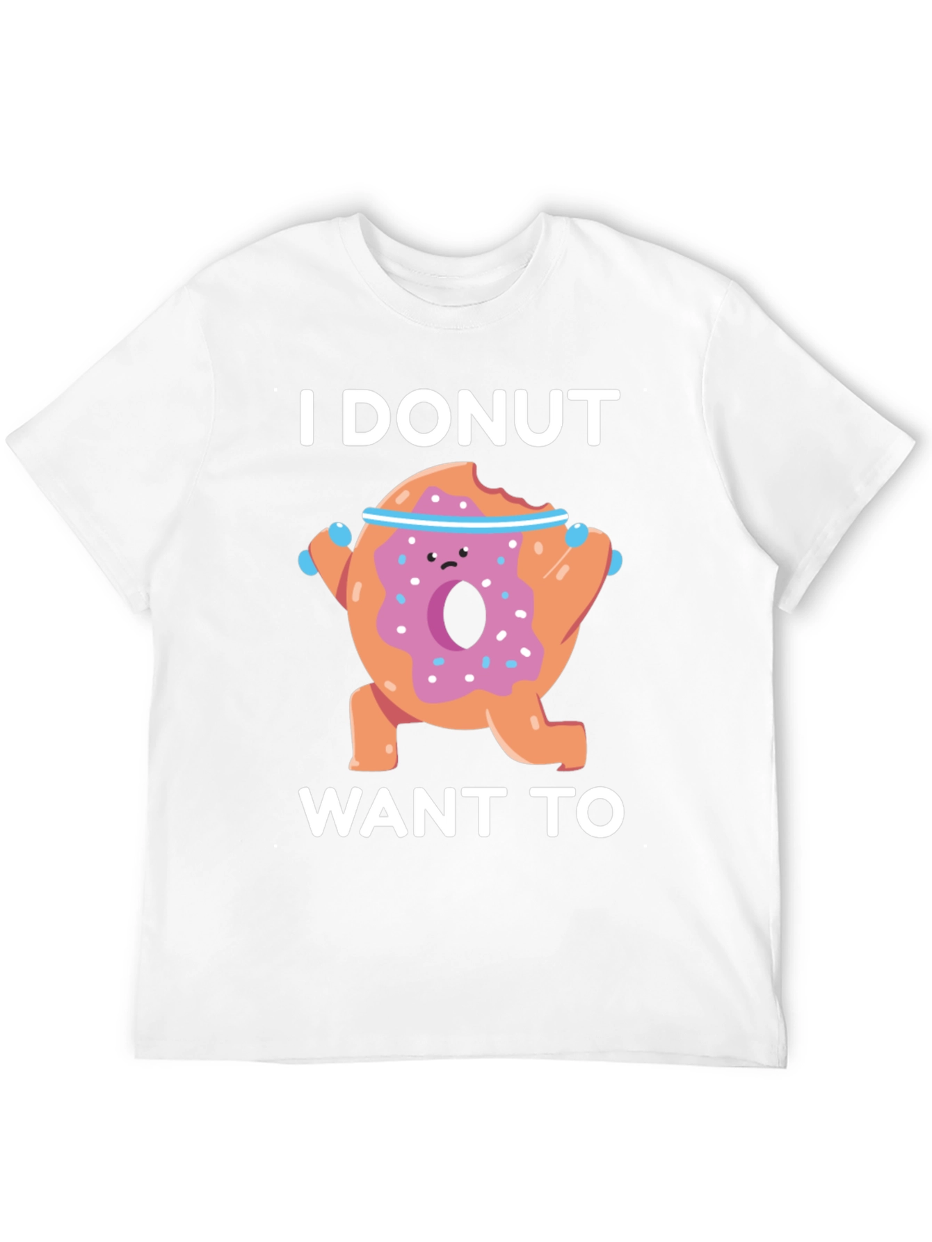 Funny Donut Workout Graphic T-Shirt