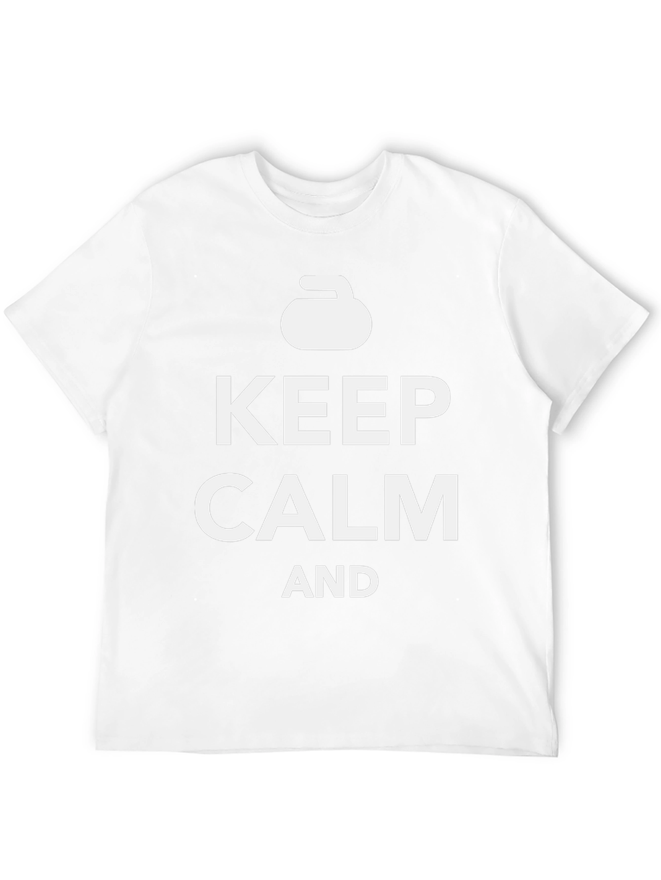 Keep Calm and Curl - Fun Curling T-Shirt