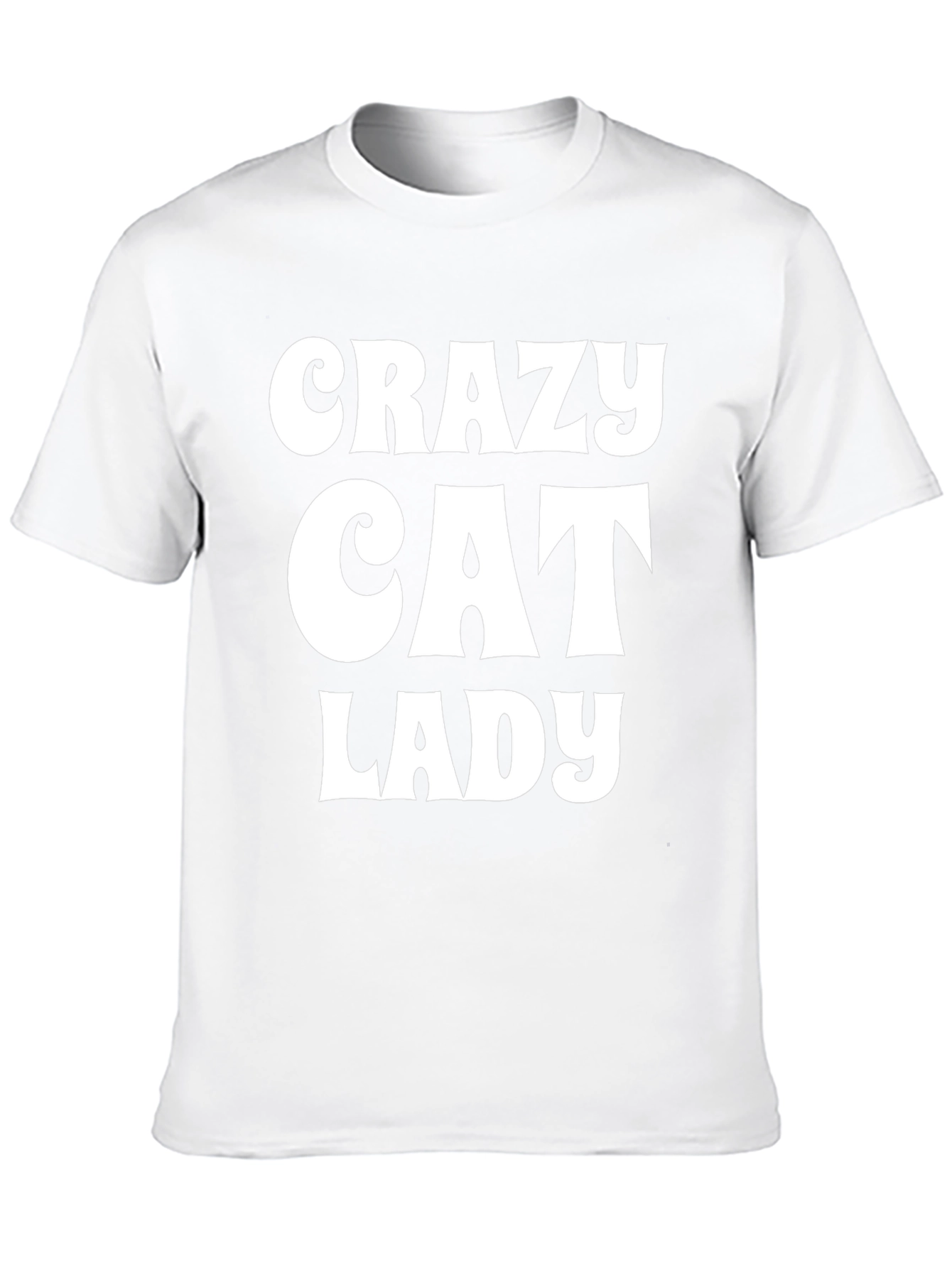 Crazy Cat Lady Graphic Tee - Black Cotton T-Shirt