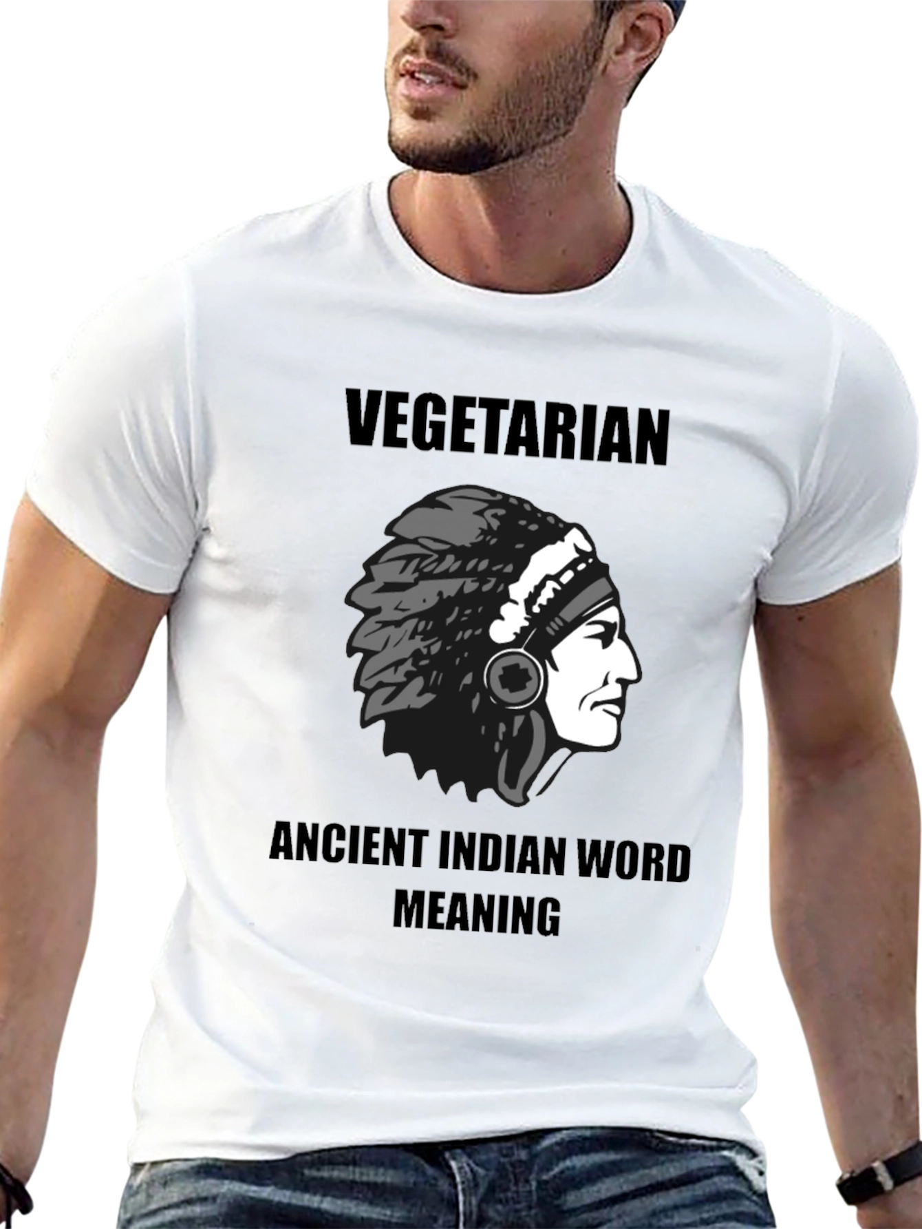 Vegetarian Ancient Indian Word Meaning T-Shirt