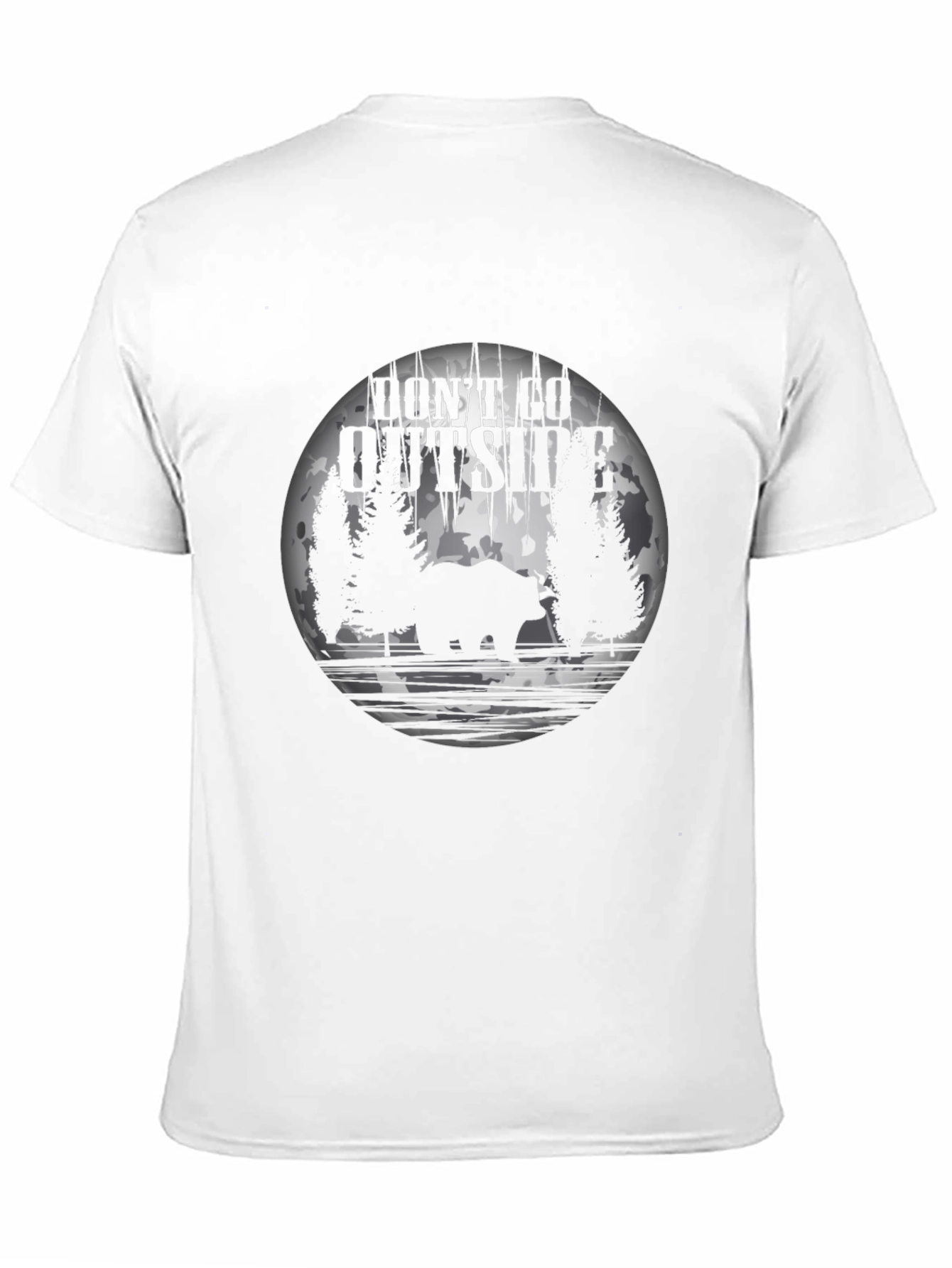 Dont Go Outside Bear T-Shirt