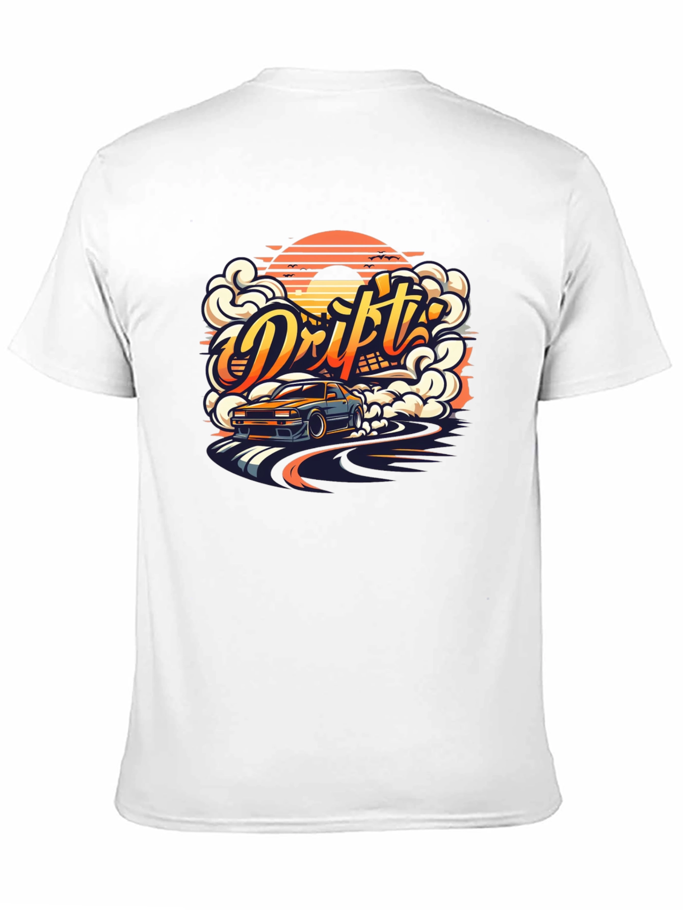 Drift Car Graphic Tee - Mens Black T-Shirt