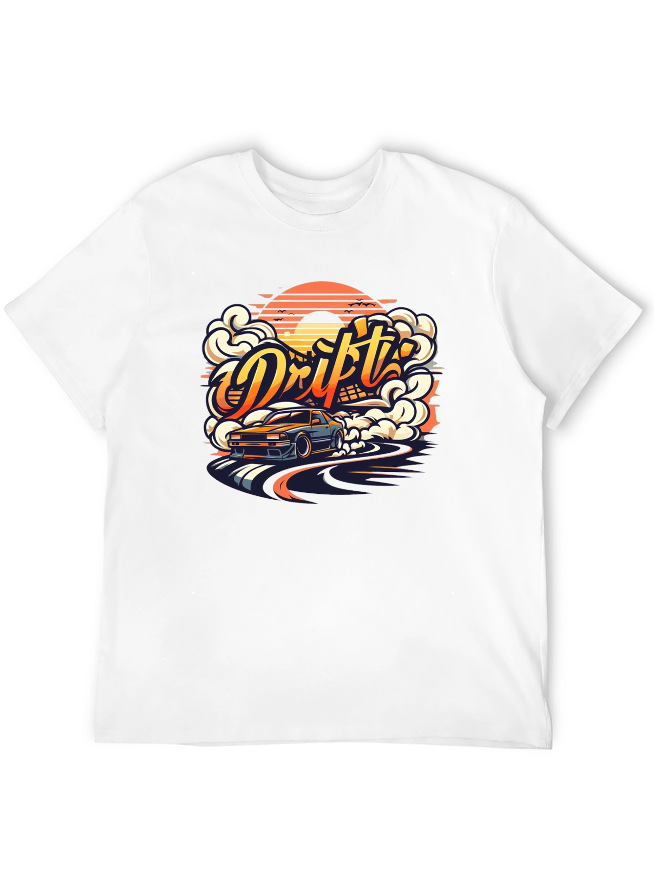 Drift Car Graphic Tee - Mens Black T-Shirt