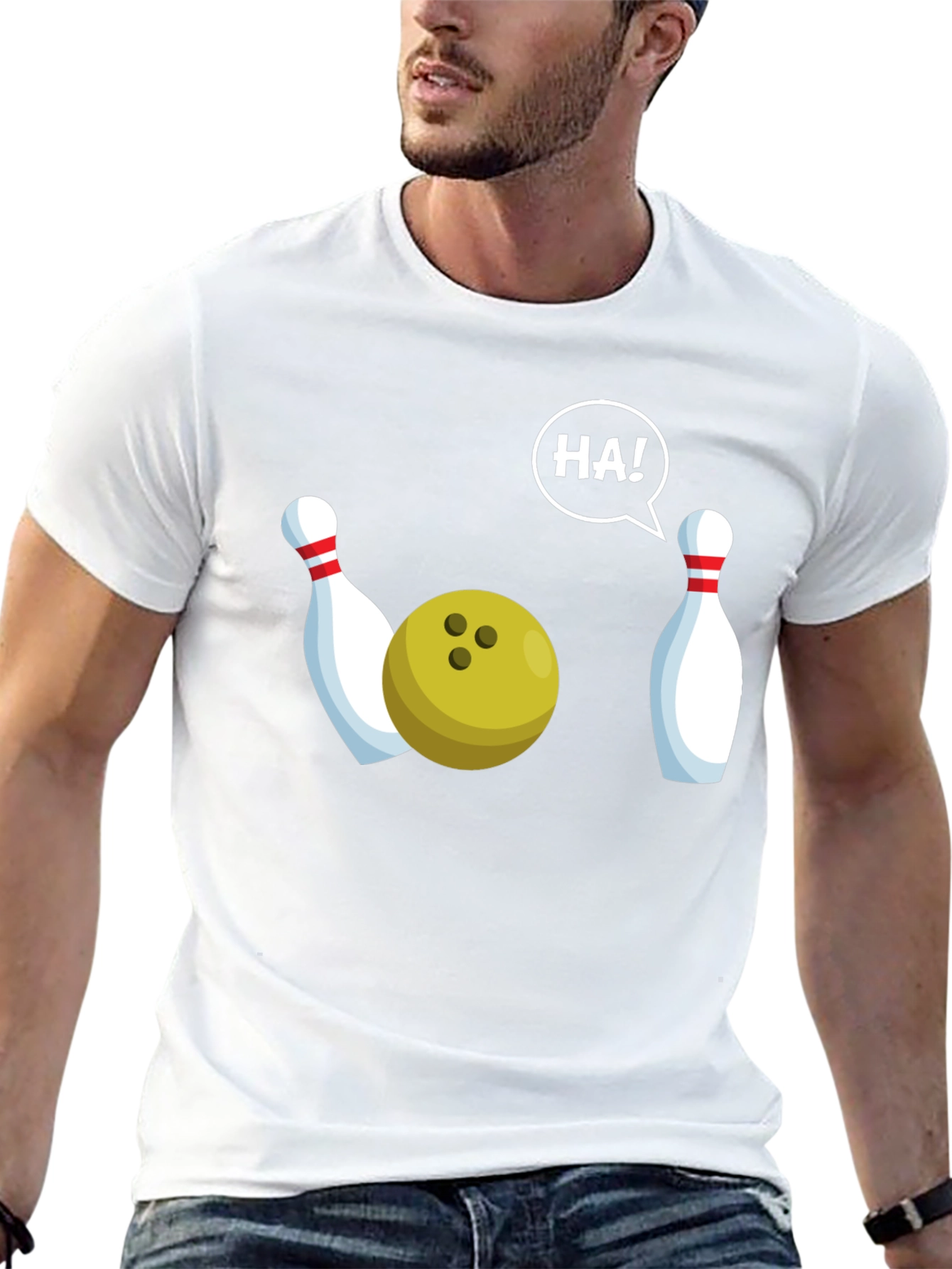 Funny Bowling T-Shirt - HA! Strike Humor