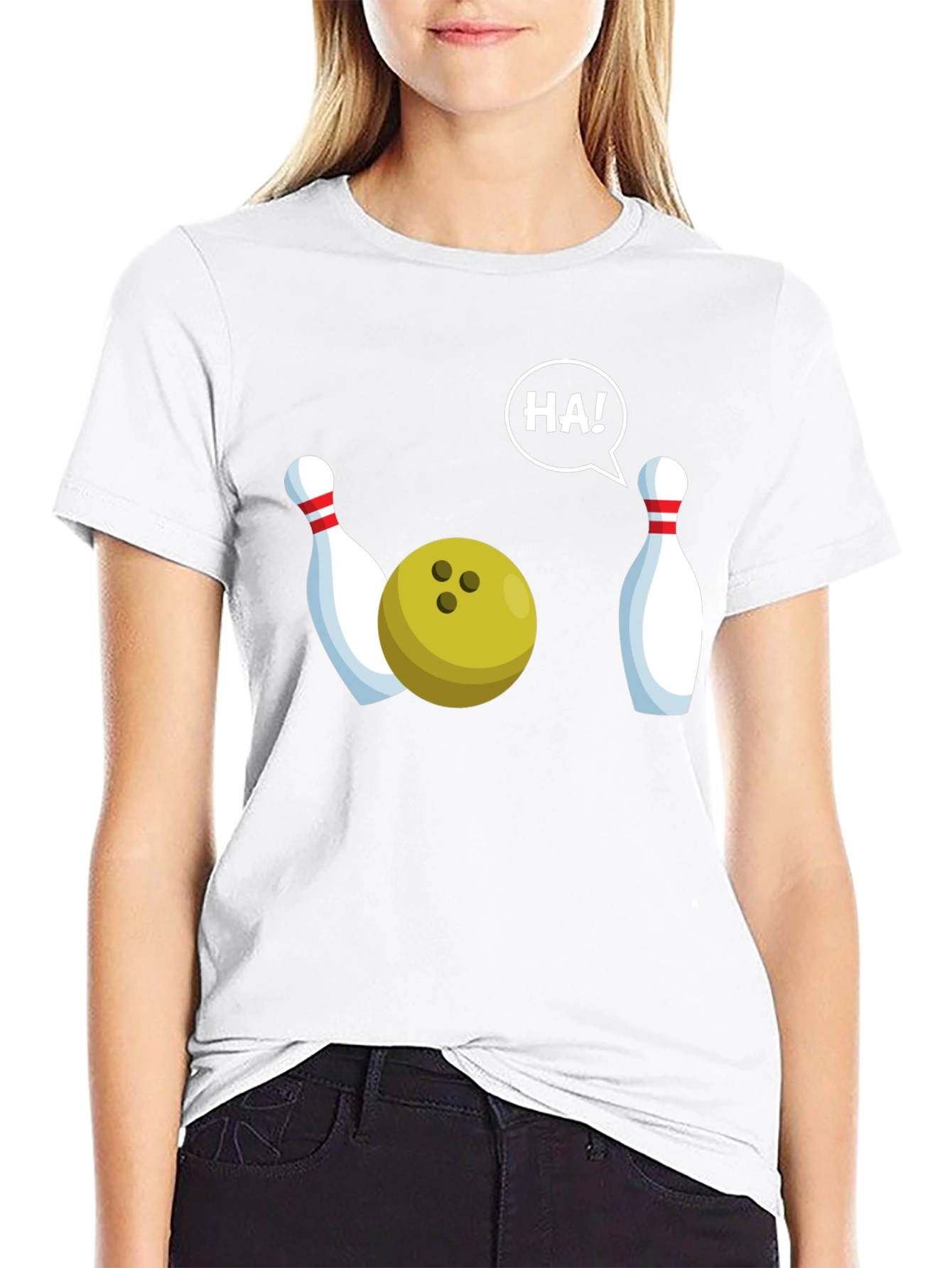 Funny Bowling T-Shirt - HA! Strike Humor