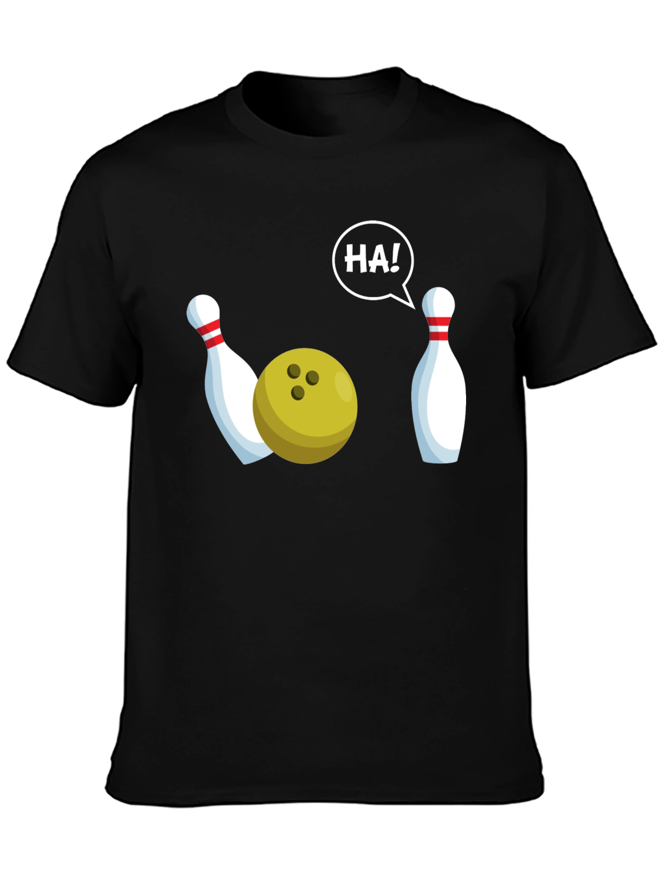 Funny Bowling T-Shirt - HA! Strike Humor