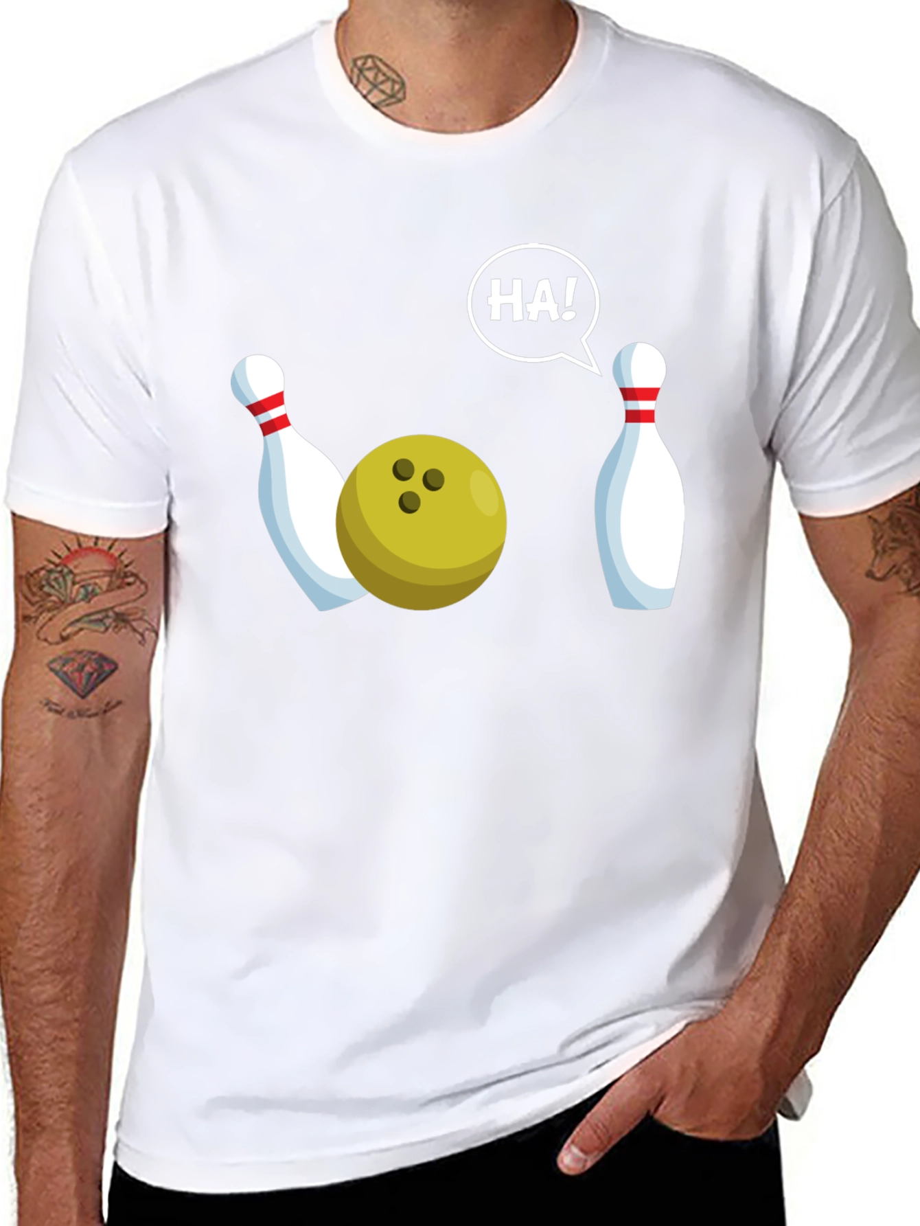 Funny Bowling T-Shirt - HA! Strike Humor