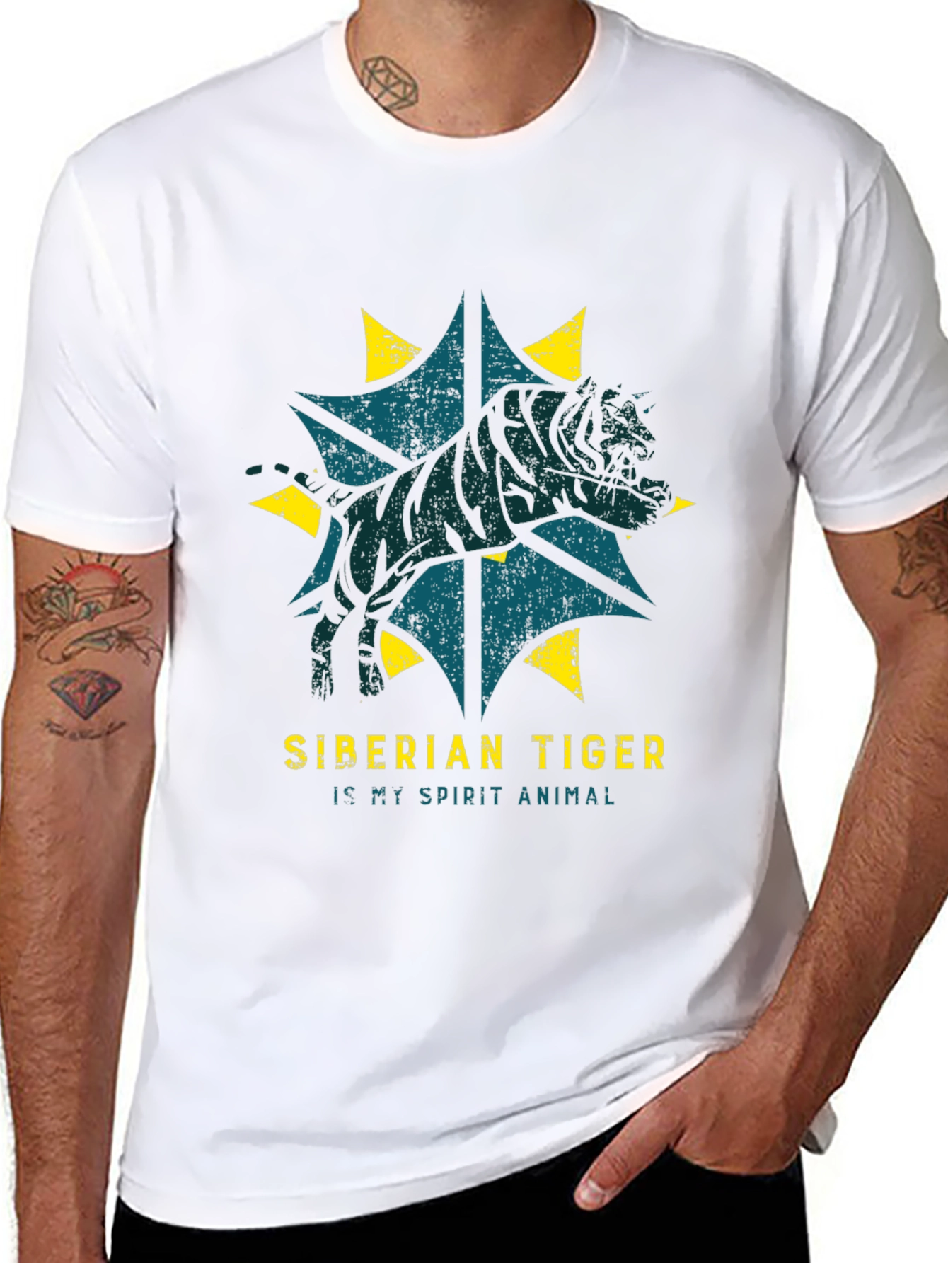 Siberian Tiger Spirit Animal Graphic Tee