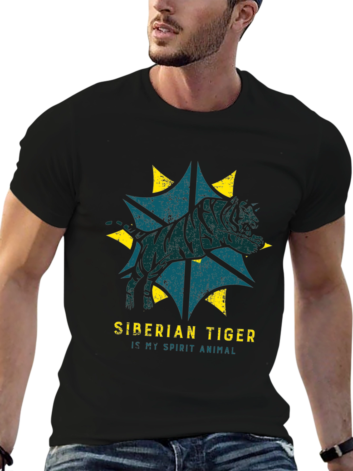 Siberian Tiger Spirit Animal Graphic Tee