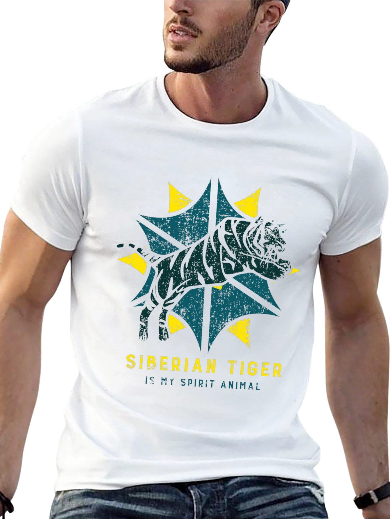 Siberian Tiger Spirit Animal Graphic Tee