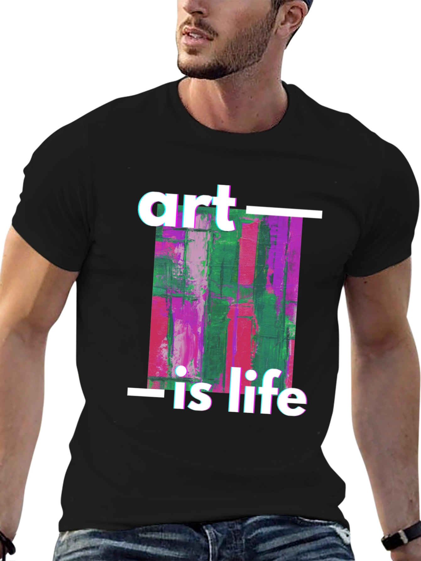Art is Life Graphic Tee - Black Unisex T-Shirt