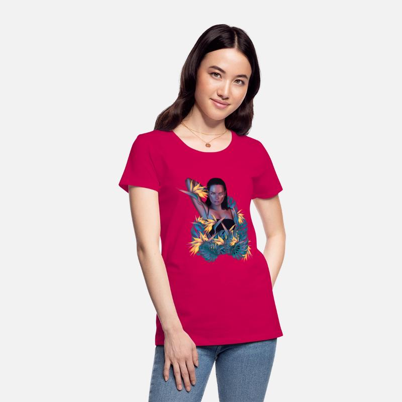Woman With Planets digital illustration art
