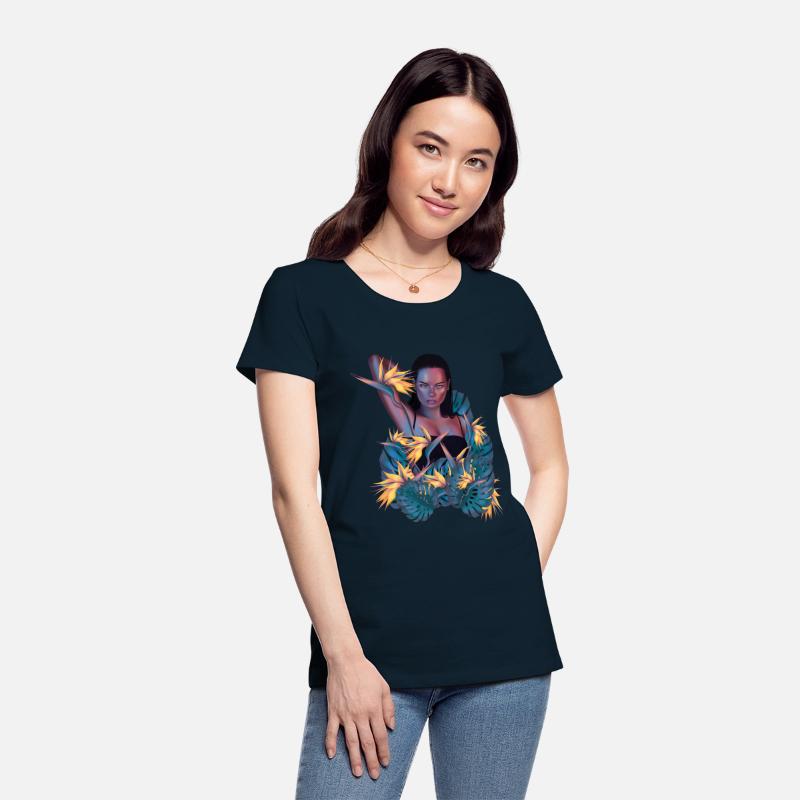 Woman With Planets digital illustration art