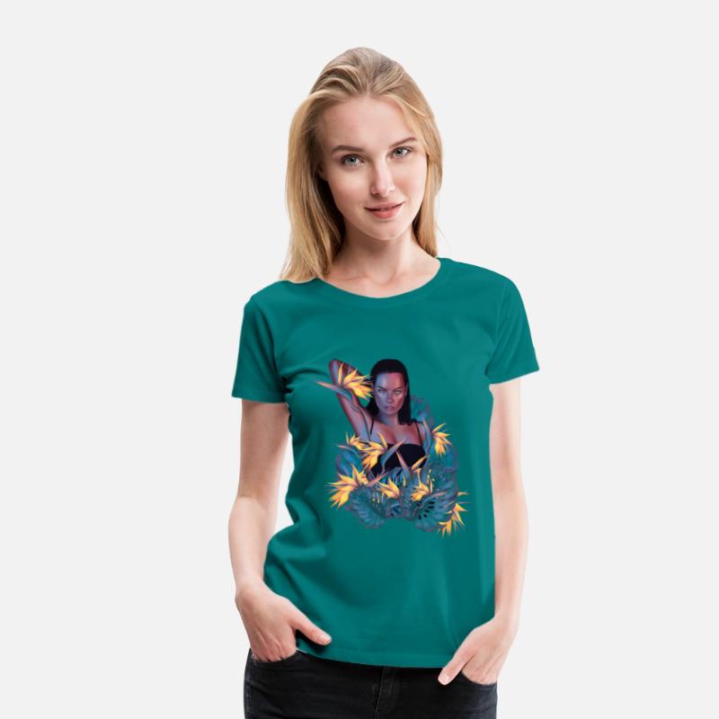Woman With Planets digital illustration art
