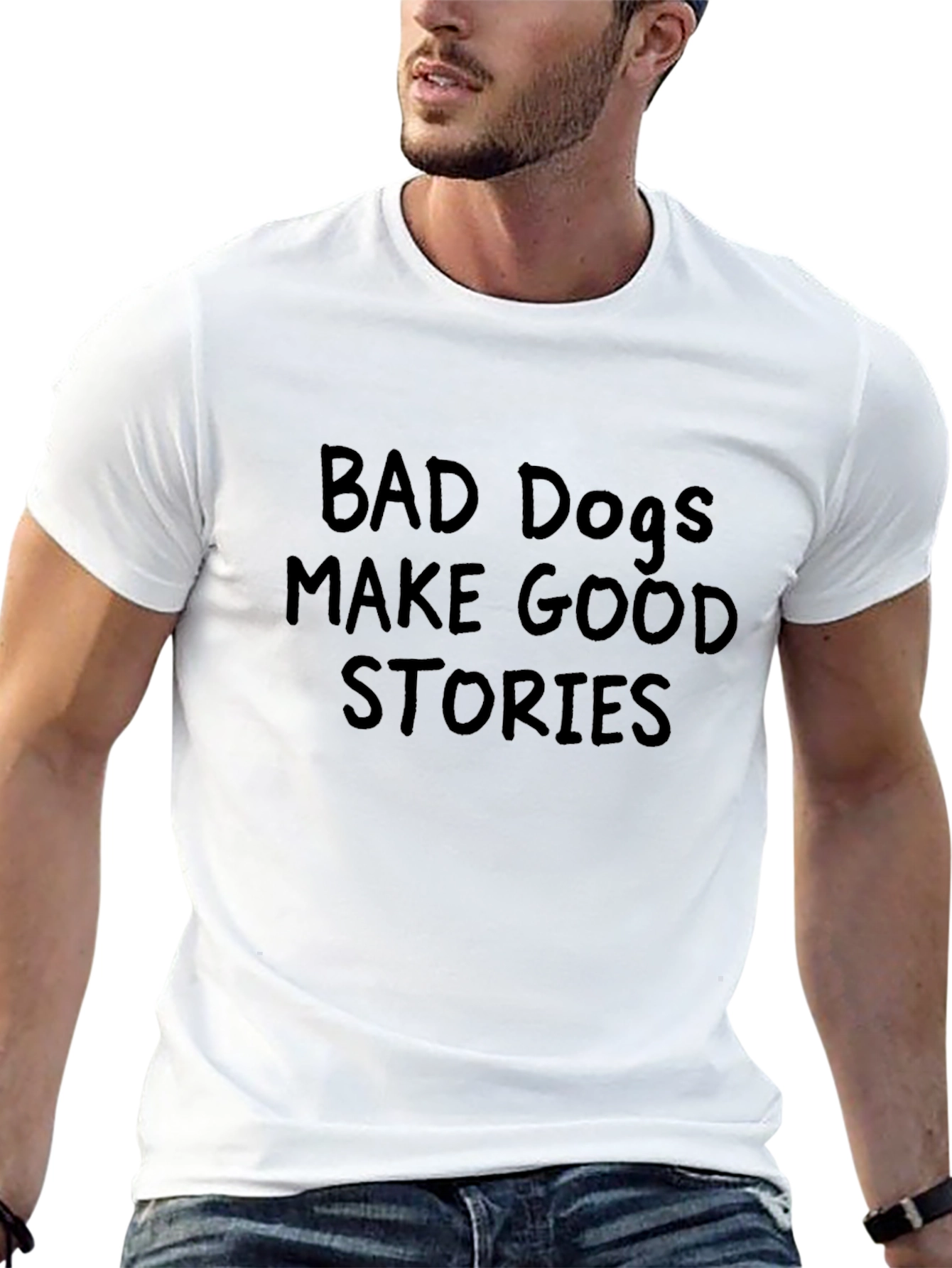 Bad Dogs Make Good Stories Graphic Tee