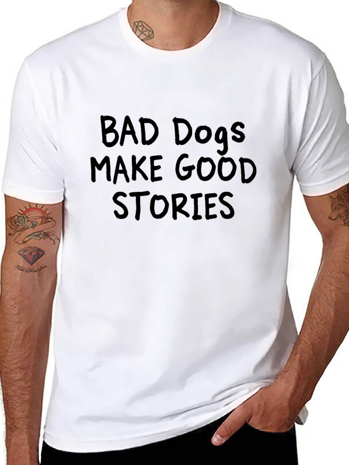 Bad Dogs Make Good Stories Graphic Tee