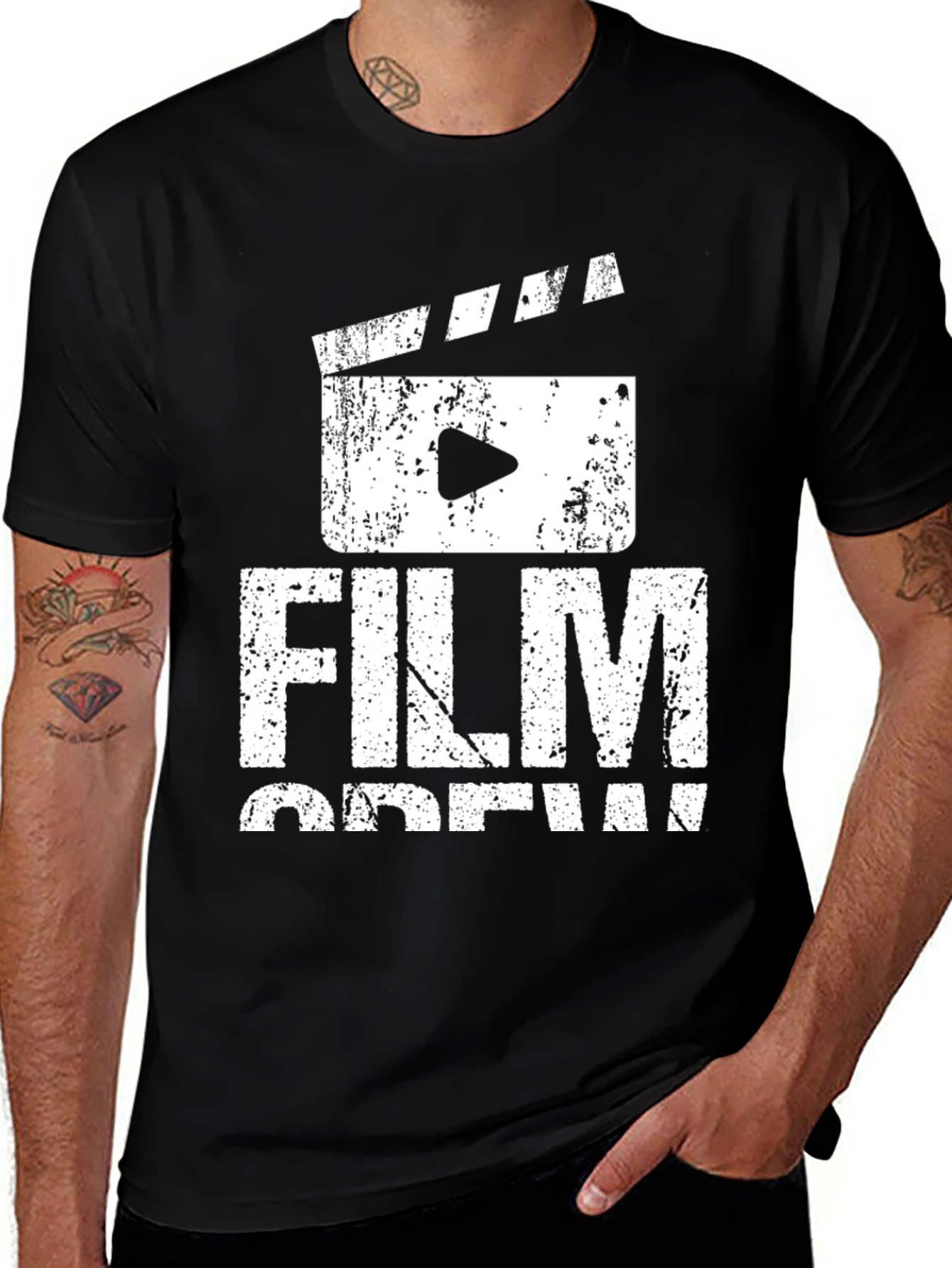 Film Crew Black T-Shirt | Movie Production Apparel