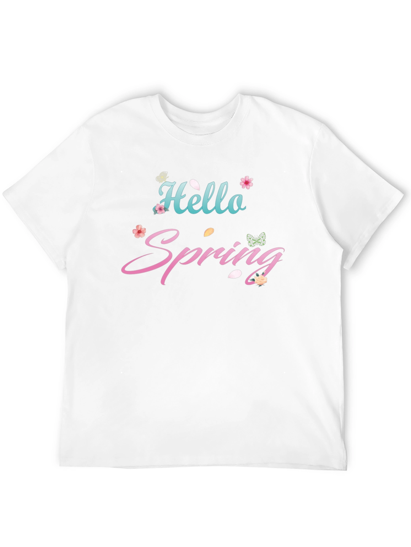 Hello Spring Black T-Shirt