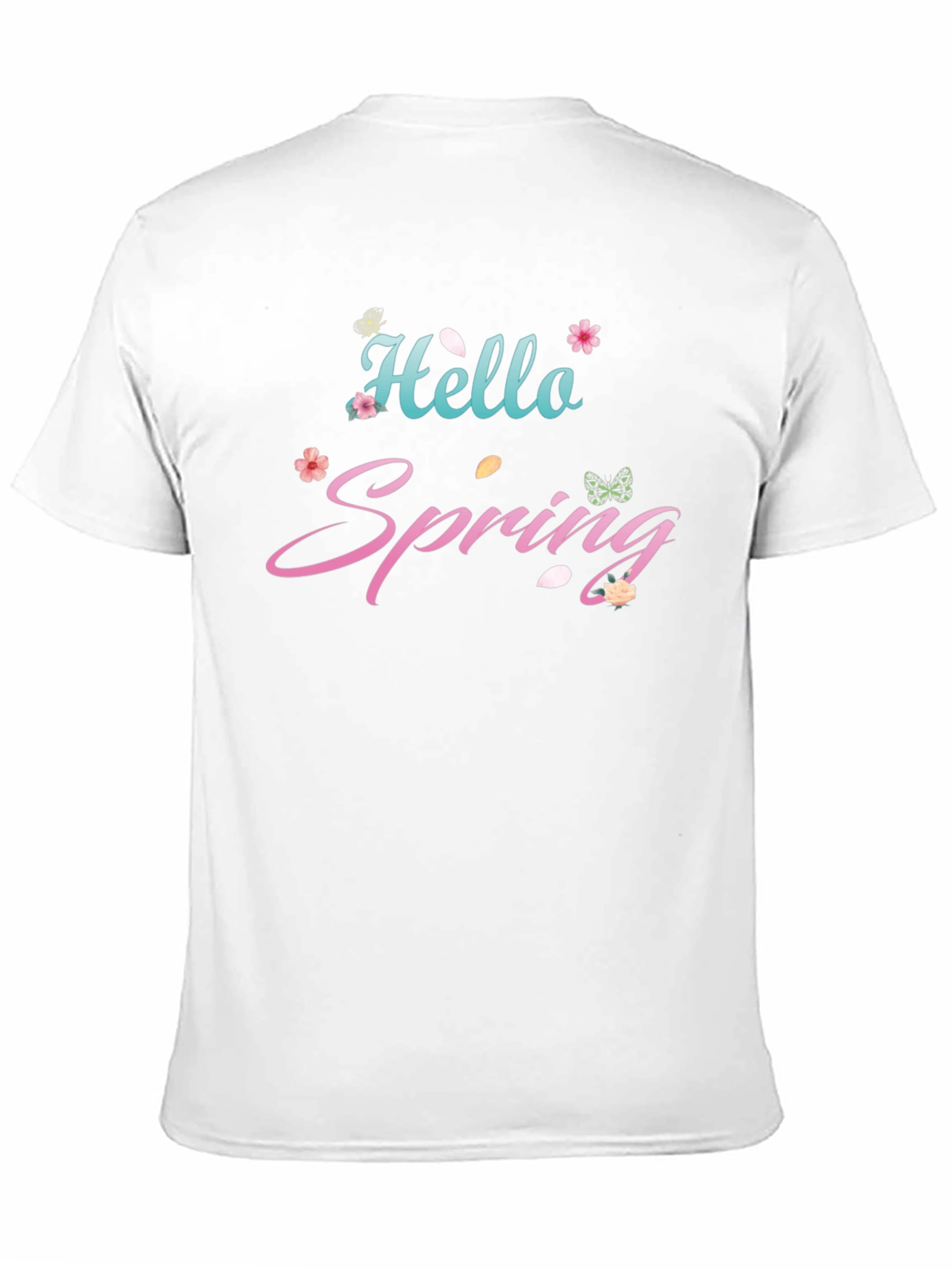 Hello Spring Black T-Shirt