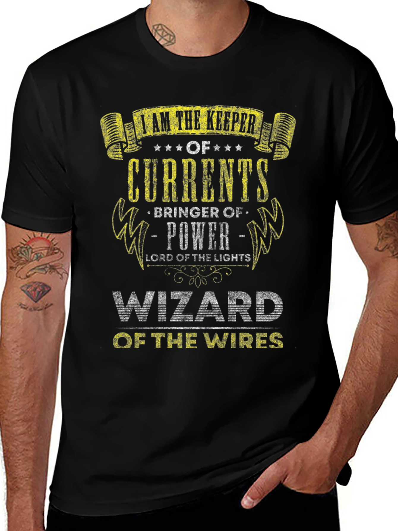 Electrician T-Shirt: Wizard of the Wires
