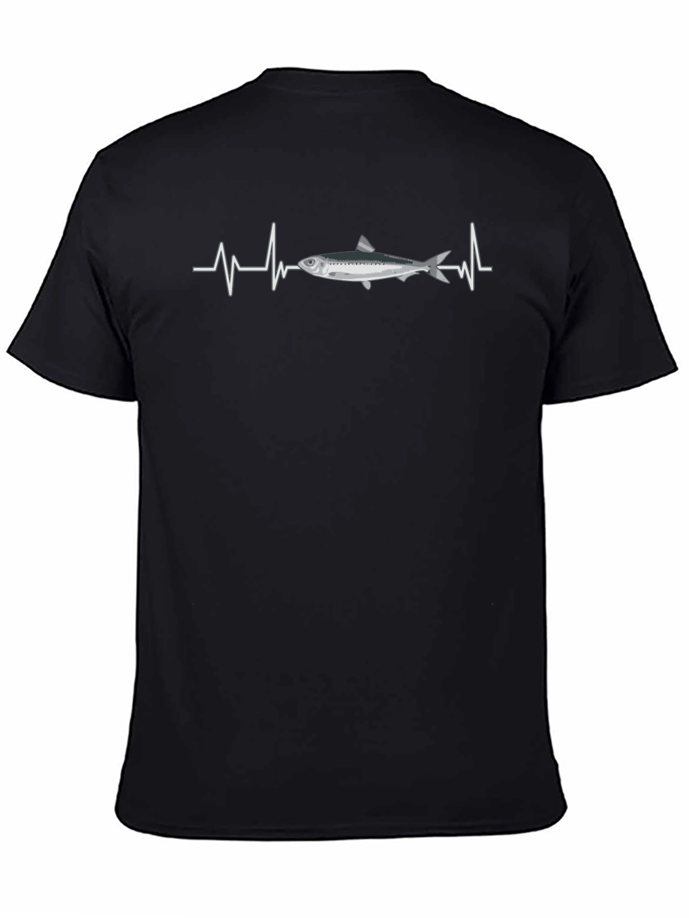 Fish Heartbeat Graphic Tee - Funny Fishing T-Shirt