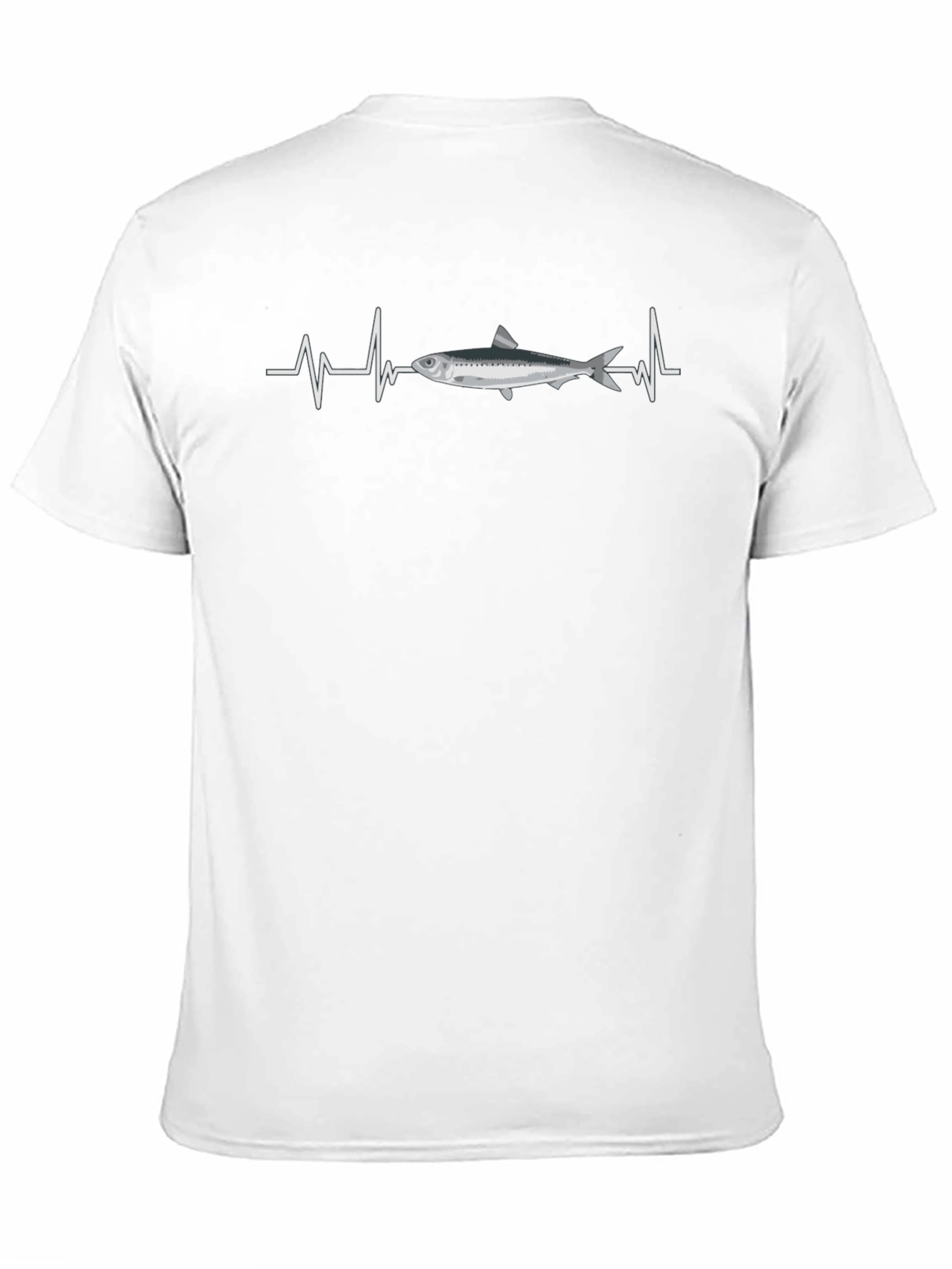 Fish Heartbeat Graphic Tee - Funny Fishing T-Shirt
