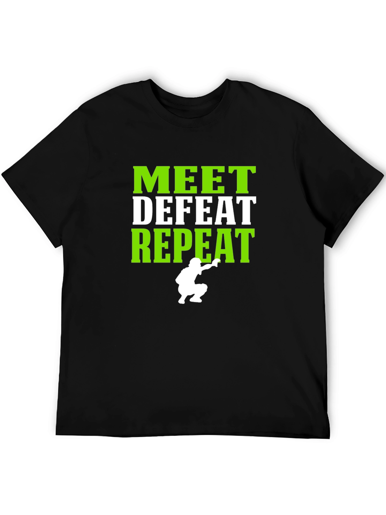 Meet Defeat Repeat Graphic T-Shirt