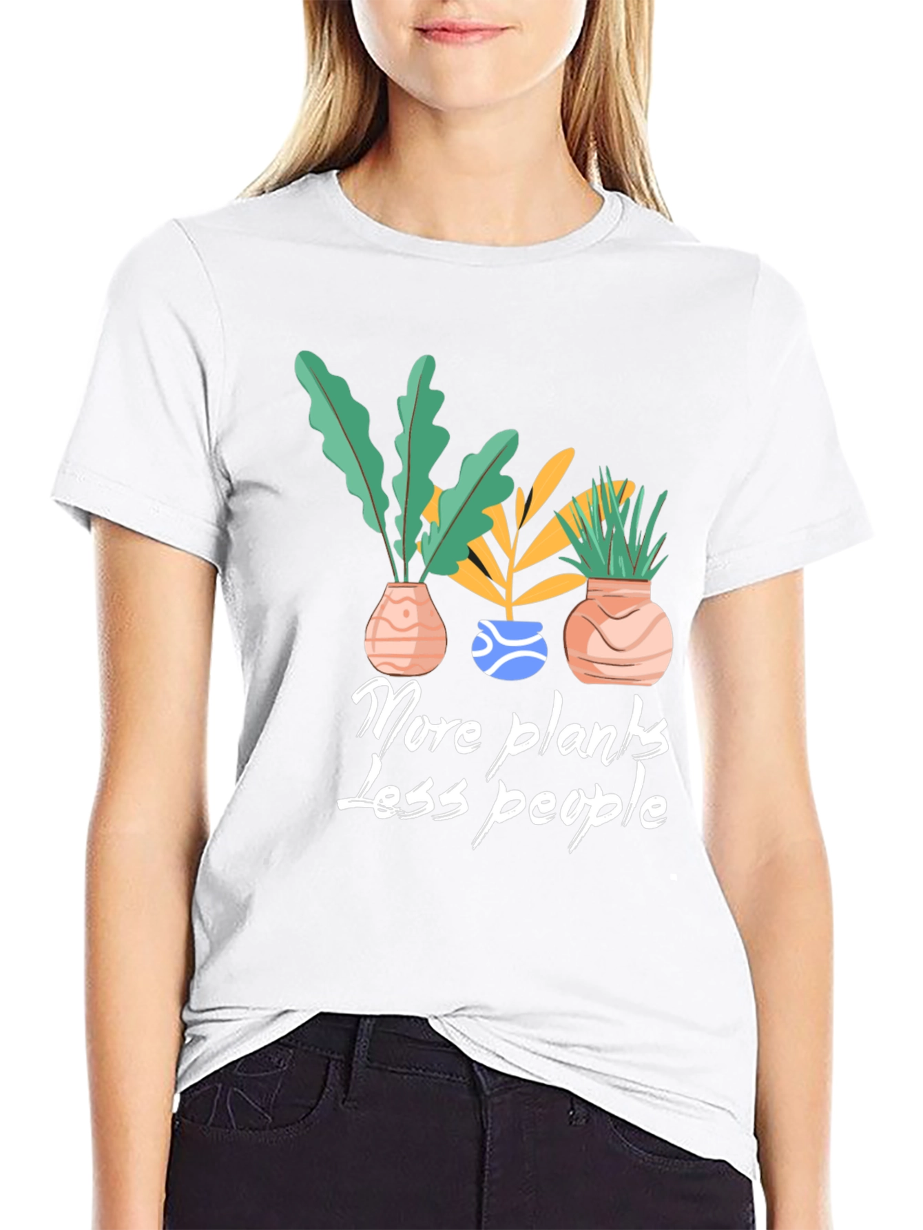 More Plants Less People Graphic Tee