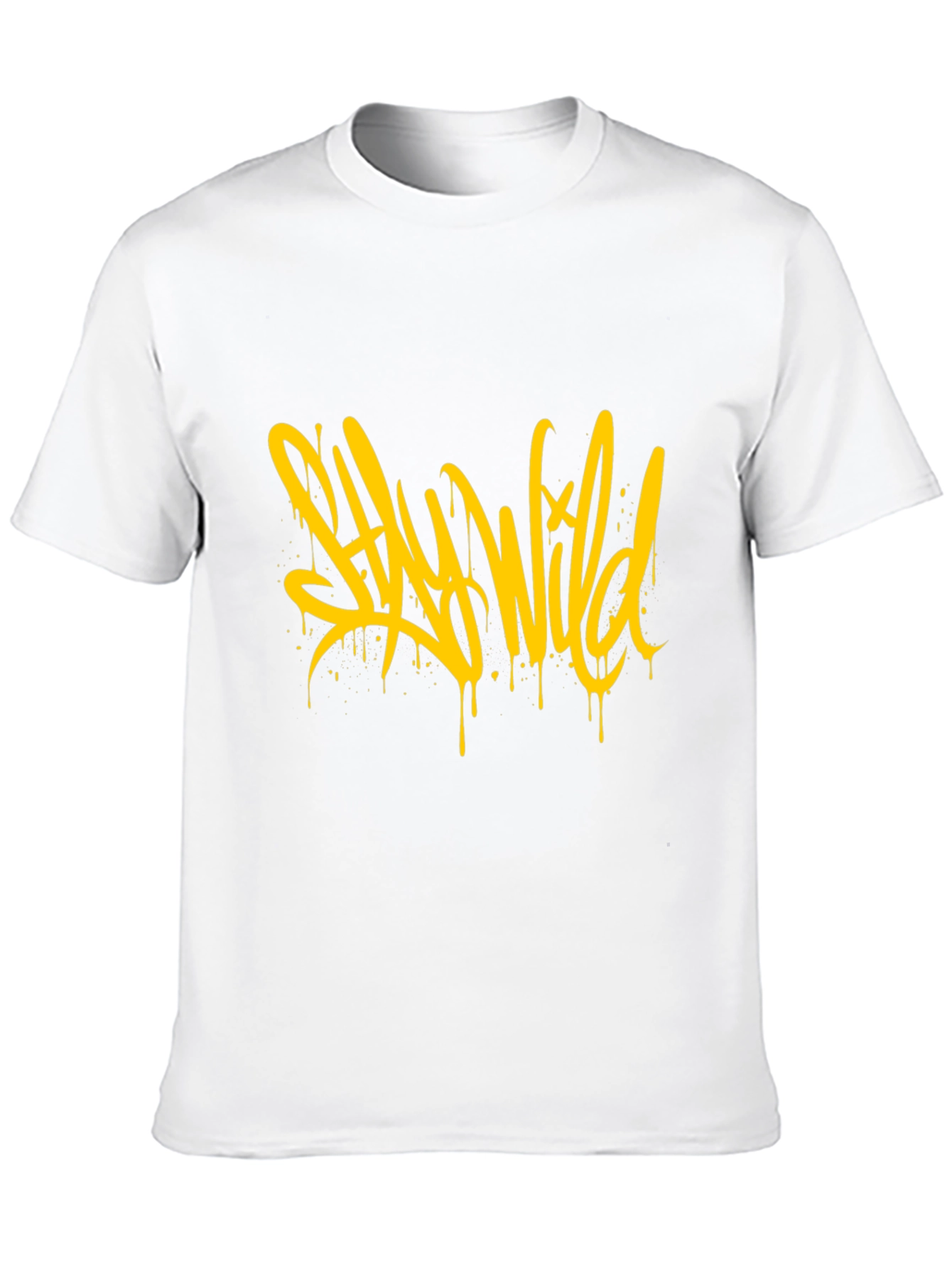Stay Wild Graphic Black T-Shirt
