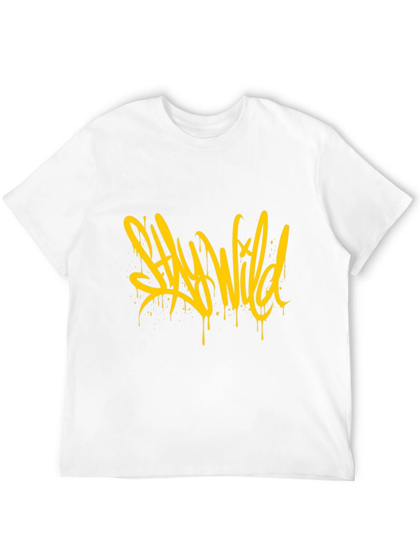 Stay Wild Graphic Black T-Shirt