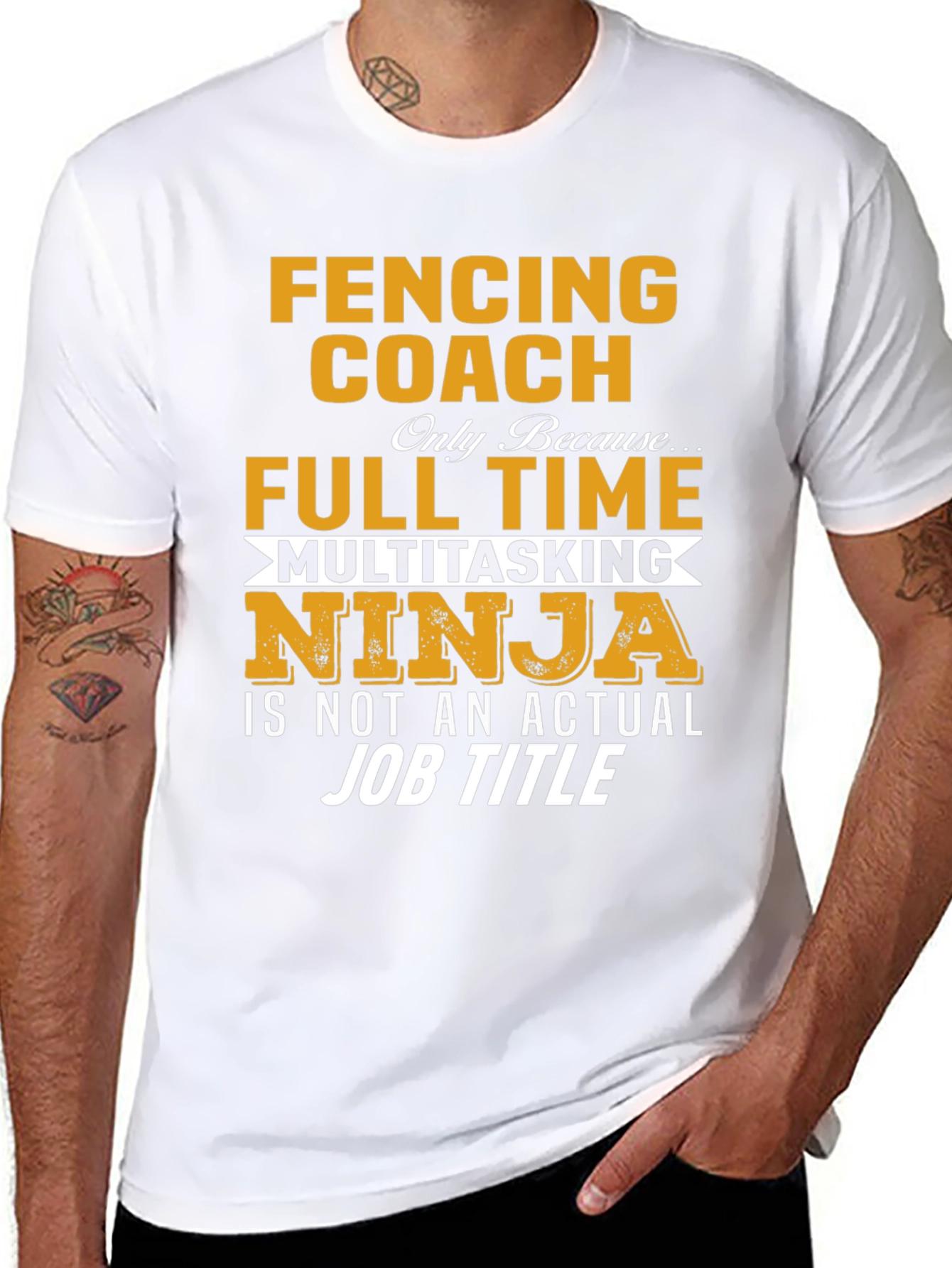 Fencing Coach T-Shirt - Multitasking Ninja