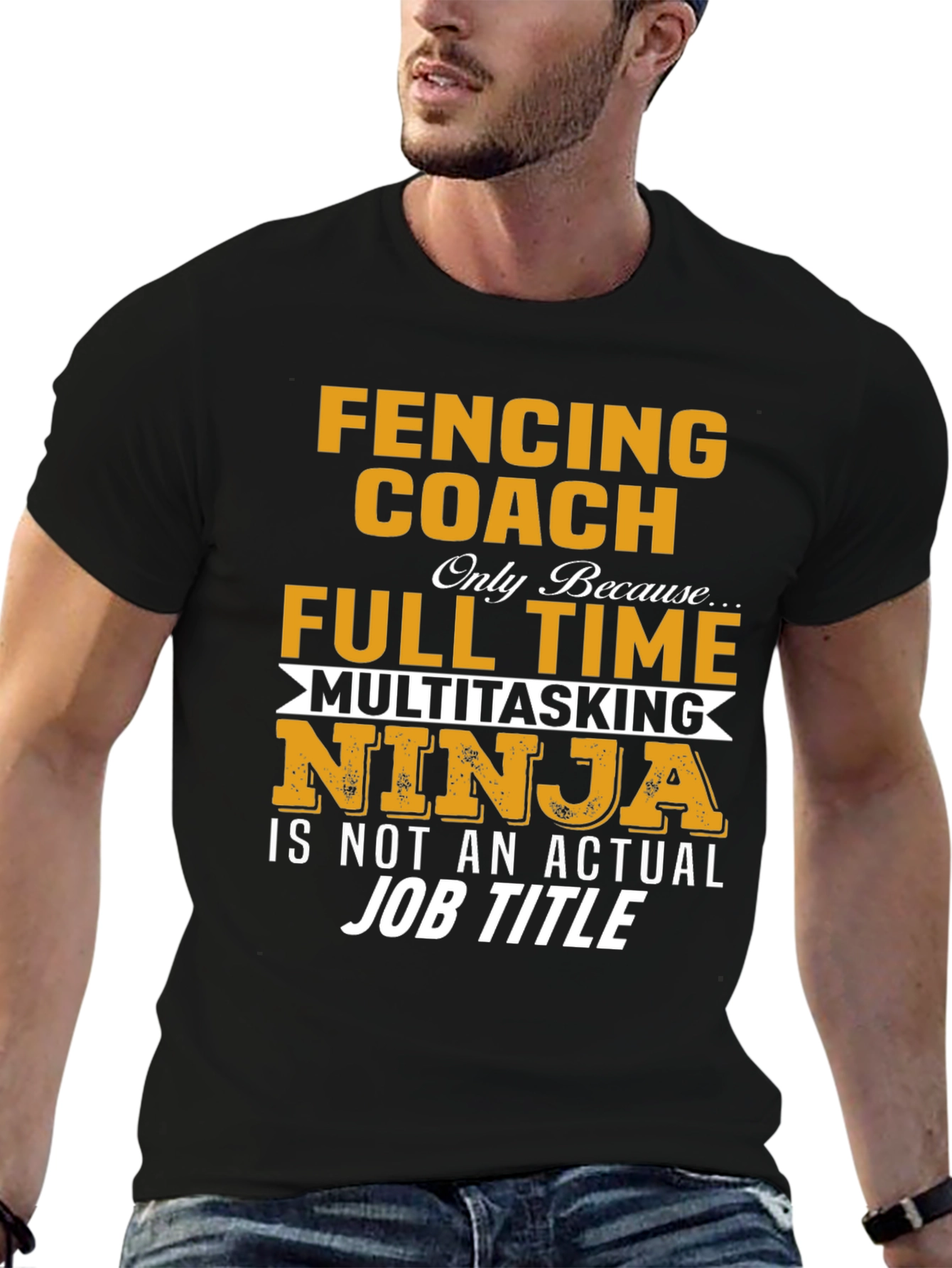 Fencing Coach T-Shirt - Multitasking Ninja