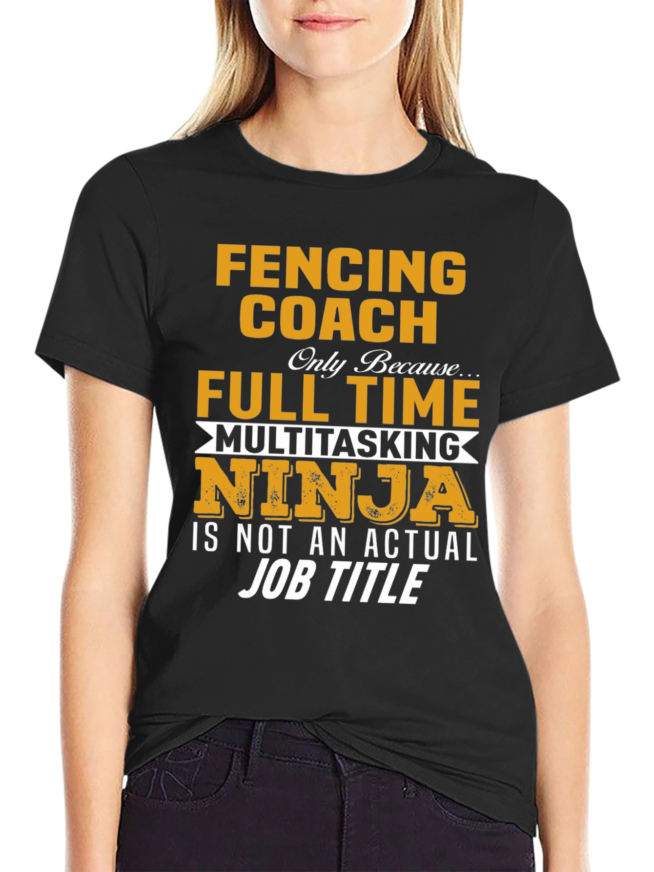 Fencing Coach T-Shirt - Multitasking Ninja