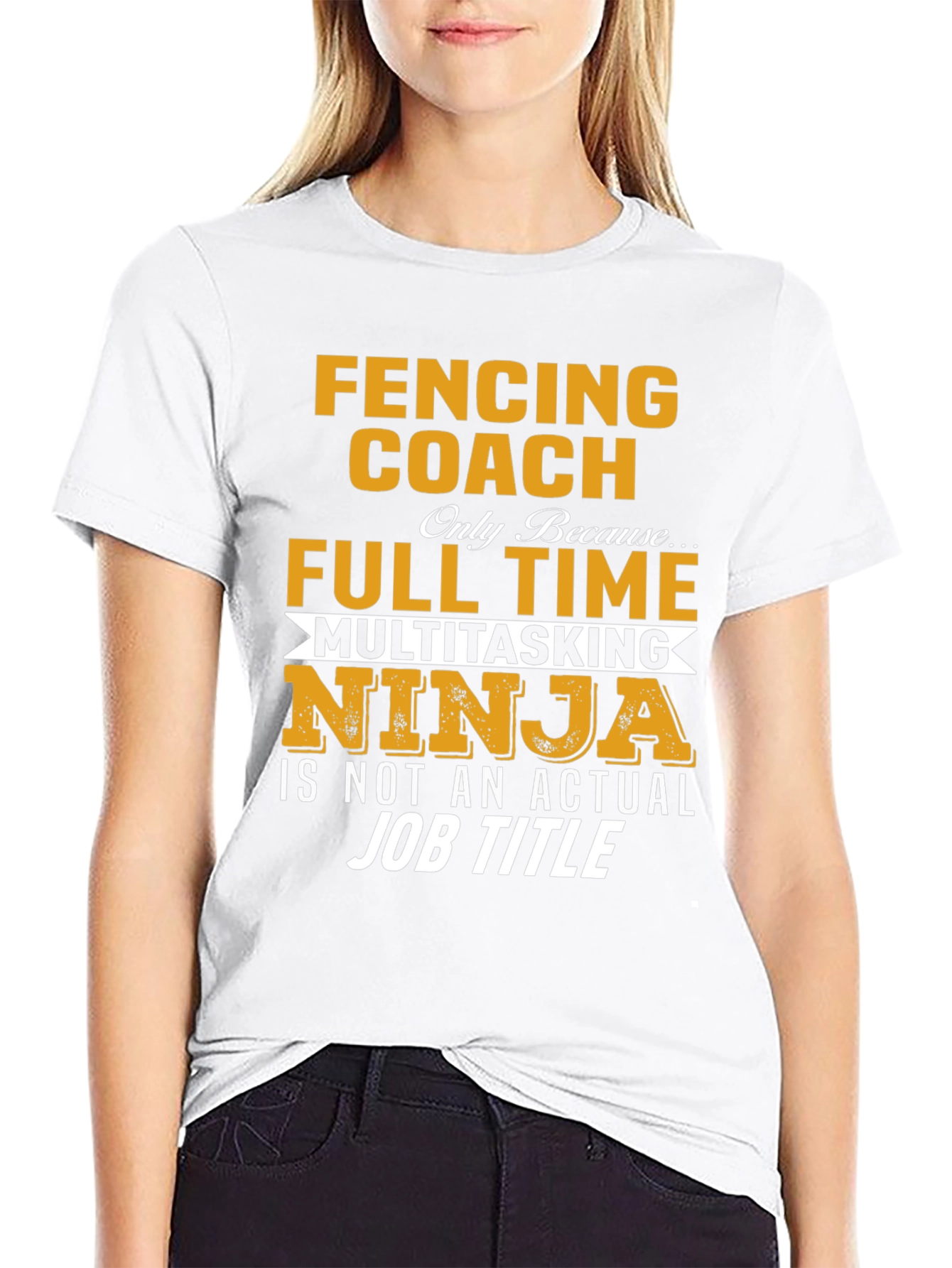 Fencing Coach T-Shirt - Multitasking Ninja