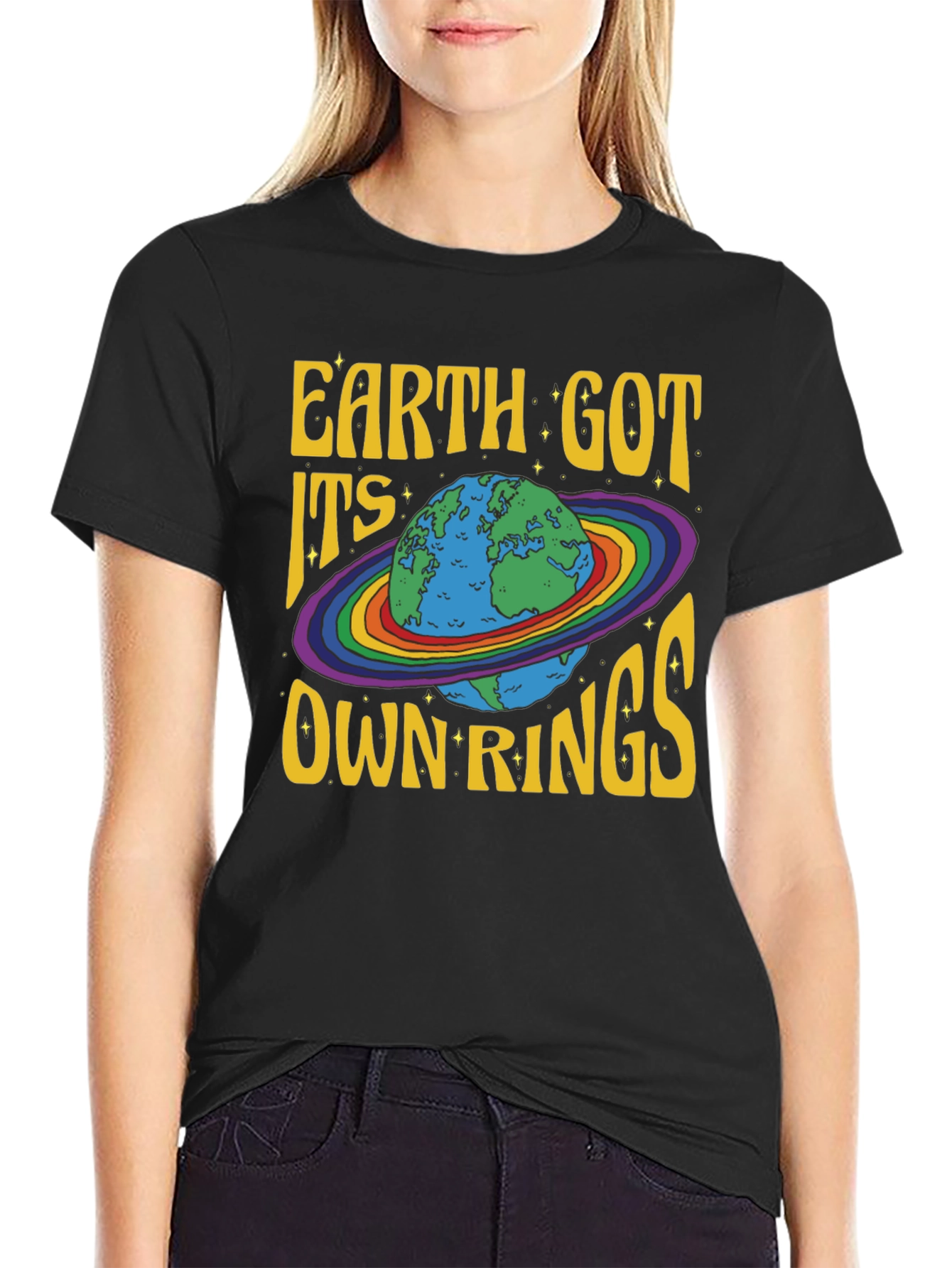 Earth Got Its Own Rings Graphic T-Shirt