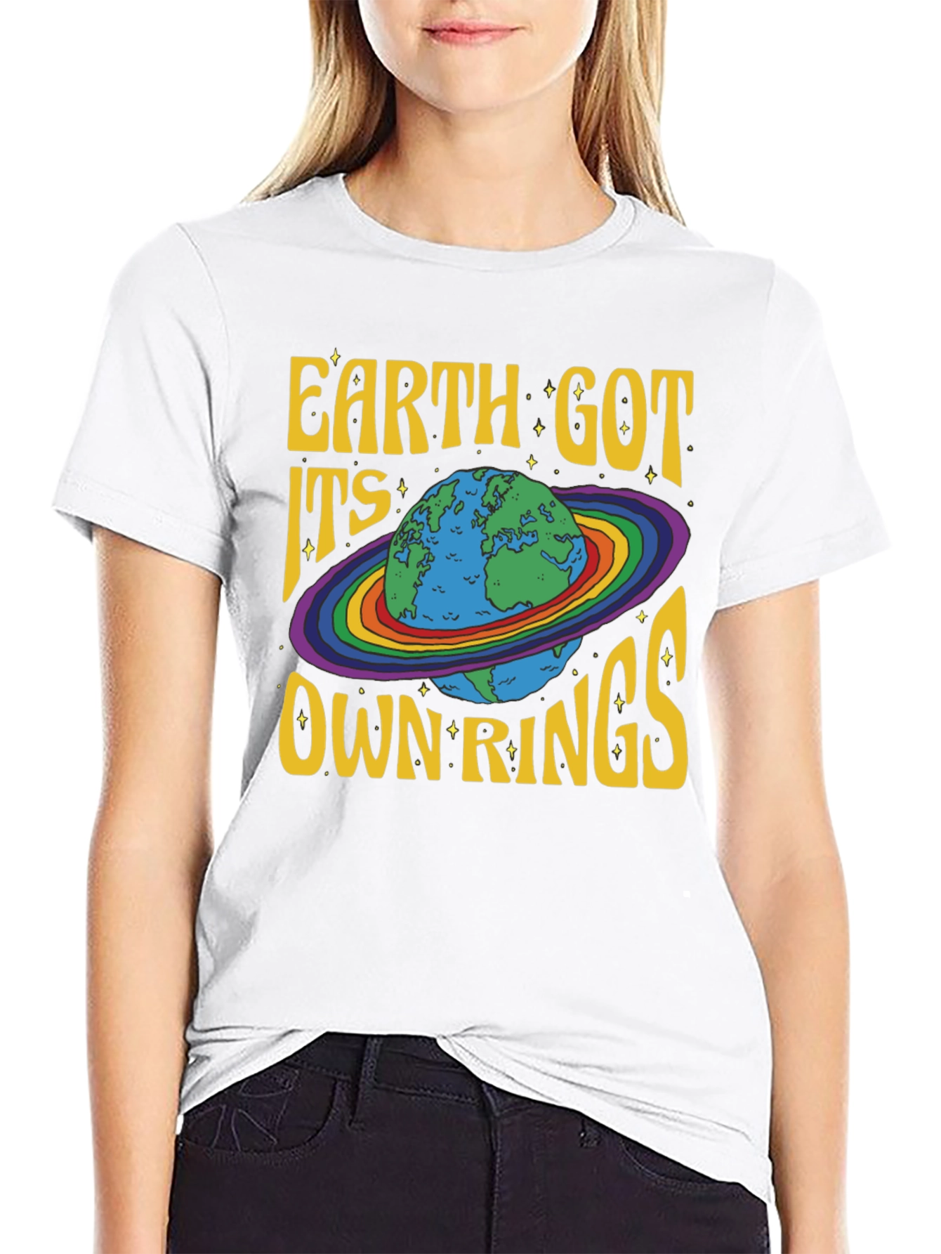 Earth Got Its Own Rings Graphic T-Shirt