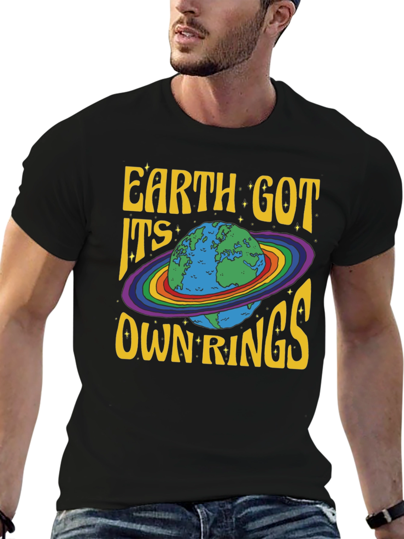 Earth Got Its Own Rings Graphic T-Shirt