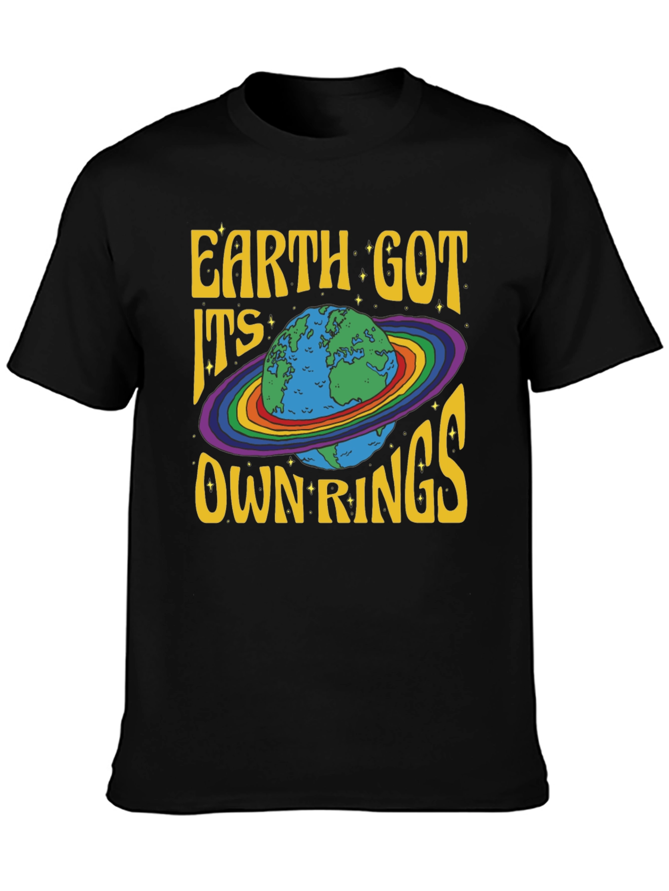 Earth Got Its Own Rings Graphic T-Shirt