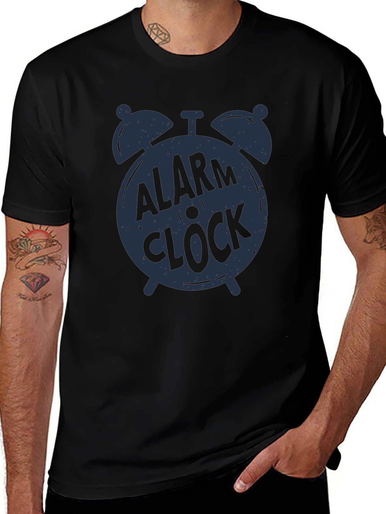 Alarm Clock Graphic Tee - Stylish & Comfortable