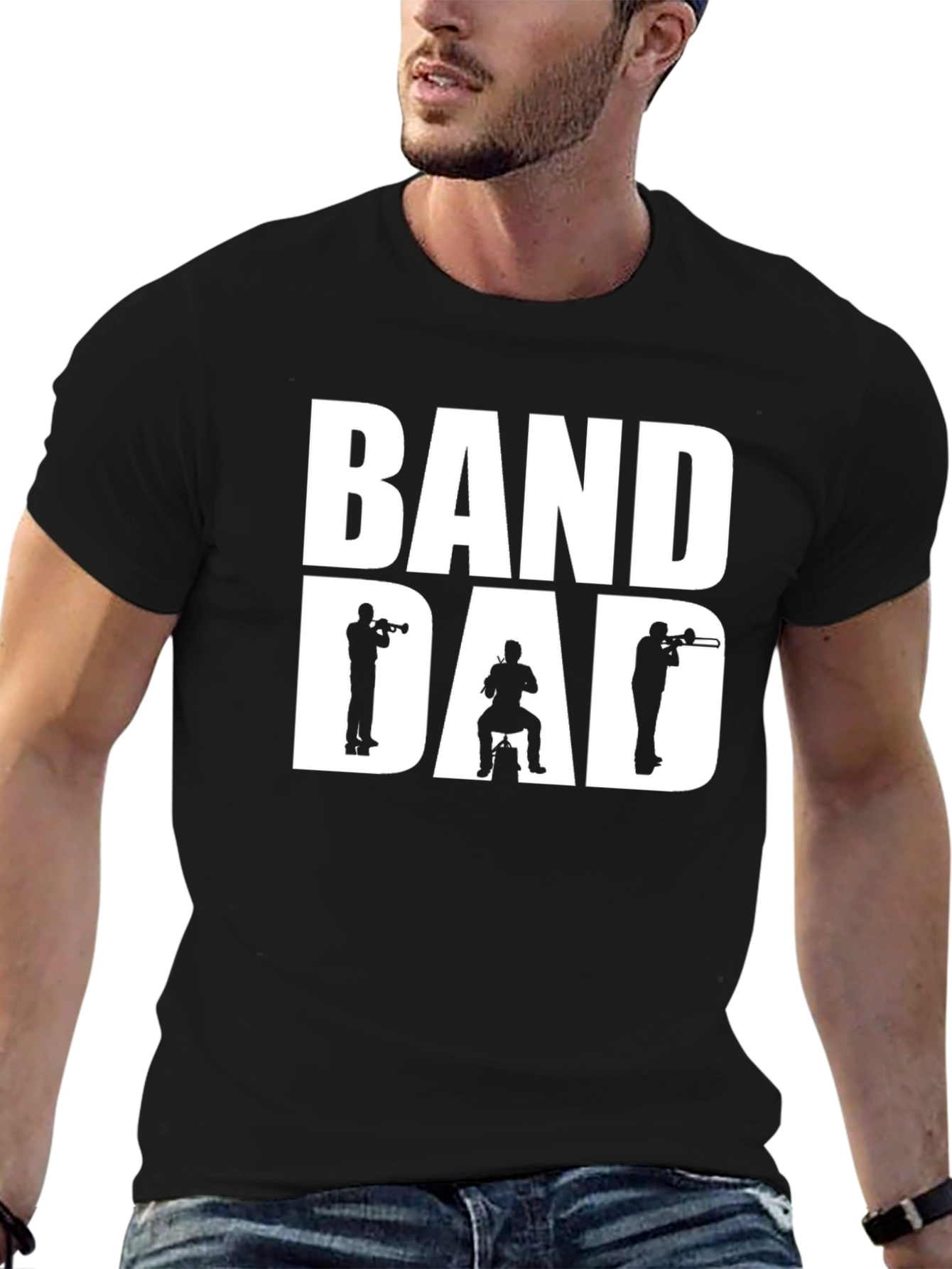 Band Dad Graphic Tee - Music Lover T-Shirt