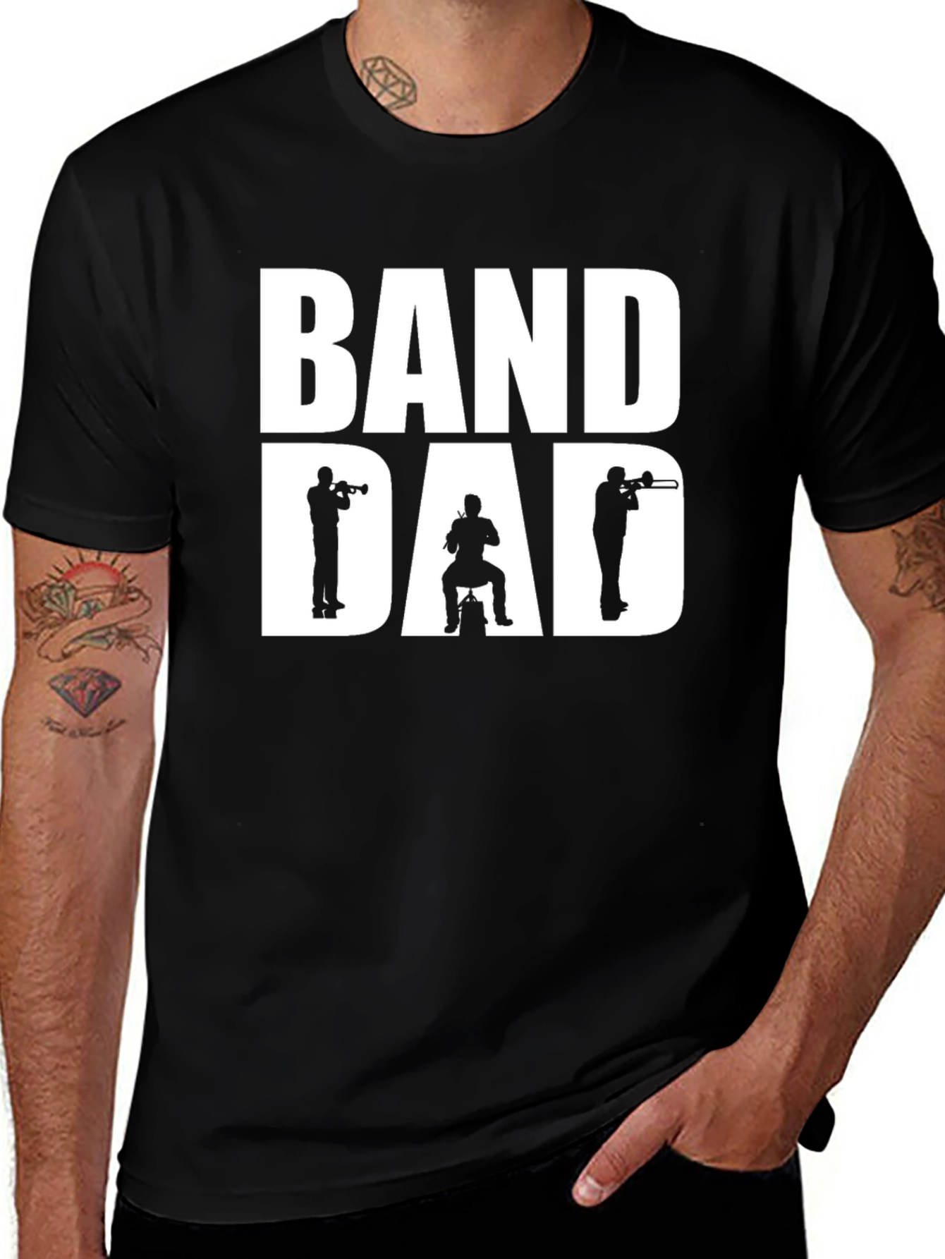 Band Dad Graphic Tee - Music Lover T-Shirt