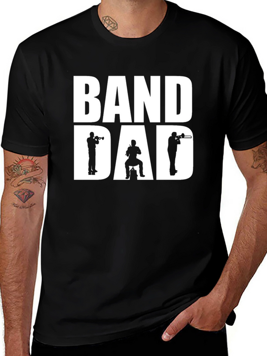 Band Dad Graphic Tee - Music Lover T-Shirt