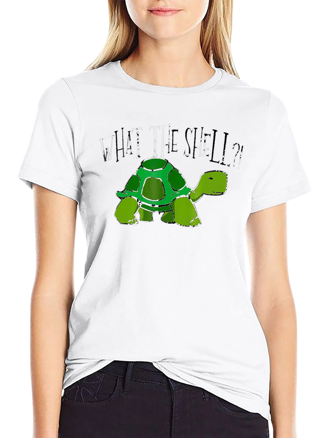 What the Shell T-Shirt - Turtle Graphic Tee
