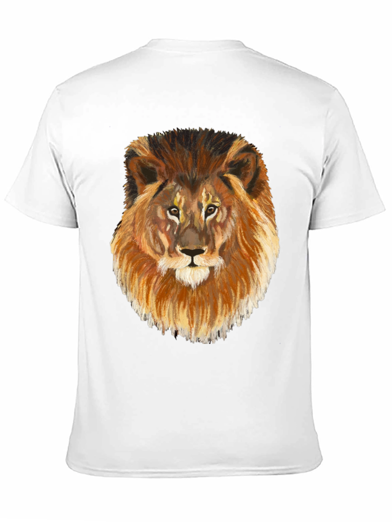 Lion Graphic Tee - Black Cotton Blend