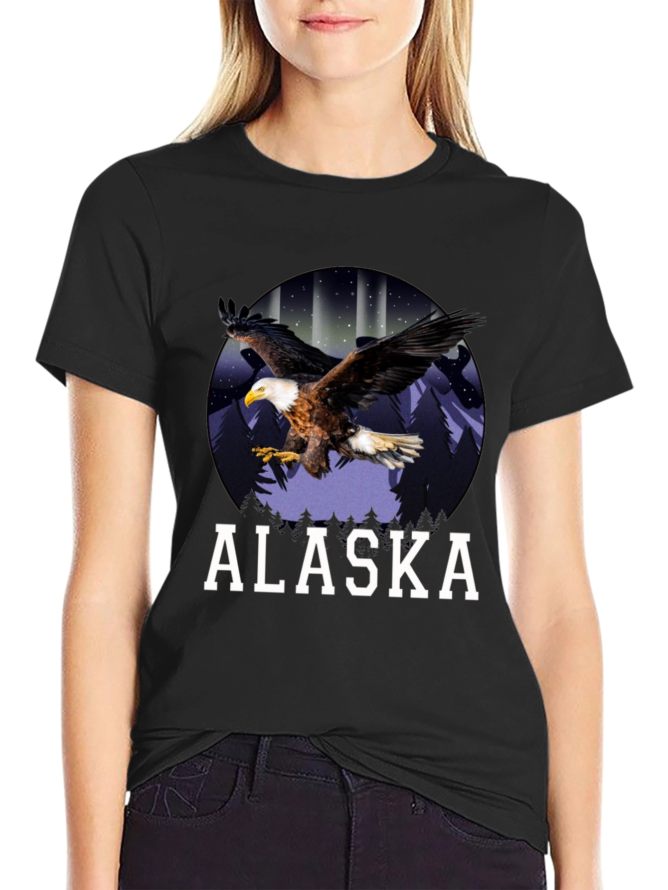 Alaska Eagle Graphic T-Shirt
